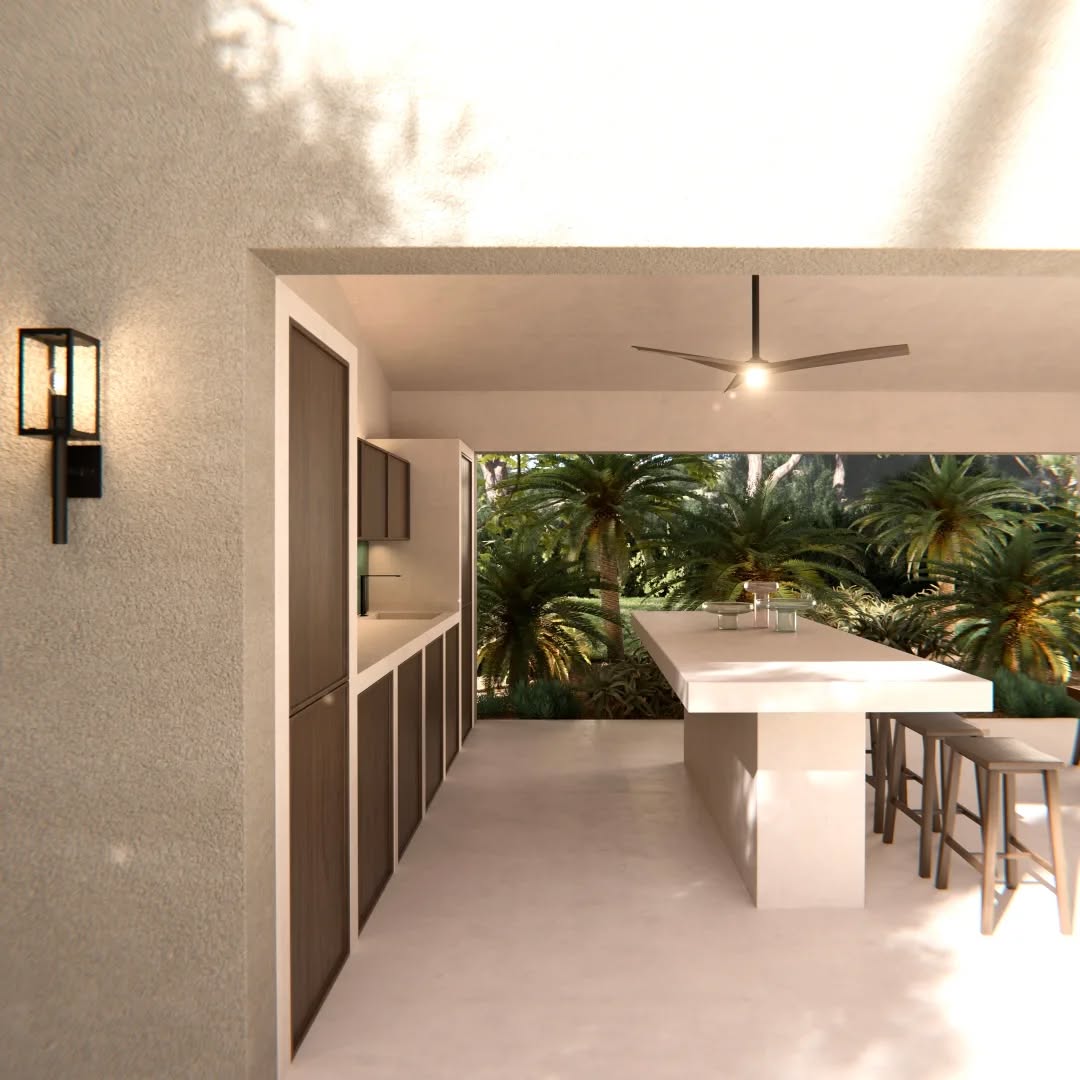 Création d’un pool house ouvert aux lignes épurées, inspiré de plusieurs ambiances.
L’esthétique du projet voyage entre la Méditerranée et l’Indonésie, notamment grâce aux essences végétales sélectionnées et aux matériaux.
En toile de fond, des essences exotiques composent un tableau végétal, apportant profondeur et dépaysement.
L’îlot central a été conçu pour favoriser une circulation fluide et offrir un accès confortable.
Architecture / Paysage / Visualisation 3D : @studiodac_
#architectureconcept #studiodacarchitecture
#architecturelovers #luxuryhomes #saintremydeprovence #blender3d #studiodacgarden #provencestyle #alpilles #landscape #landscapelovers #bali #ibiza