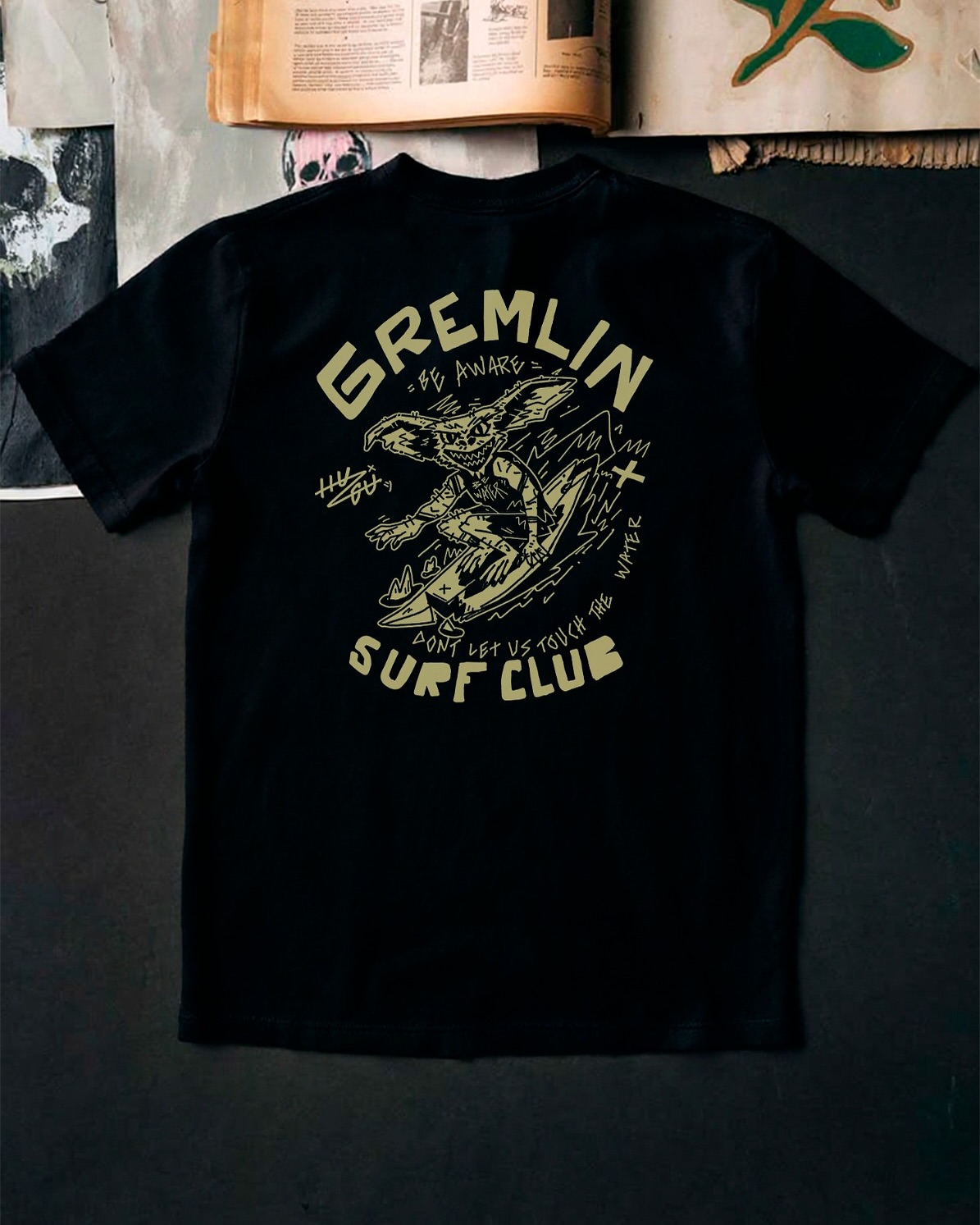 🤘Gremlin surf club🤘
-
⚡️Don’t let us touch the water⚡️
-
#famara #lanzarote #localbrand #handmade