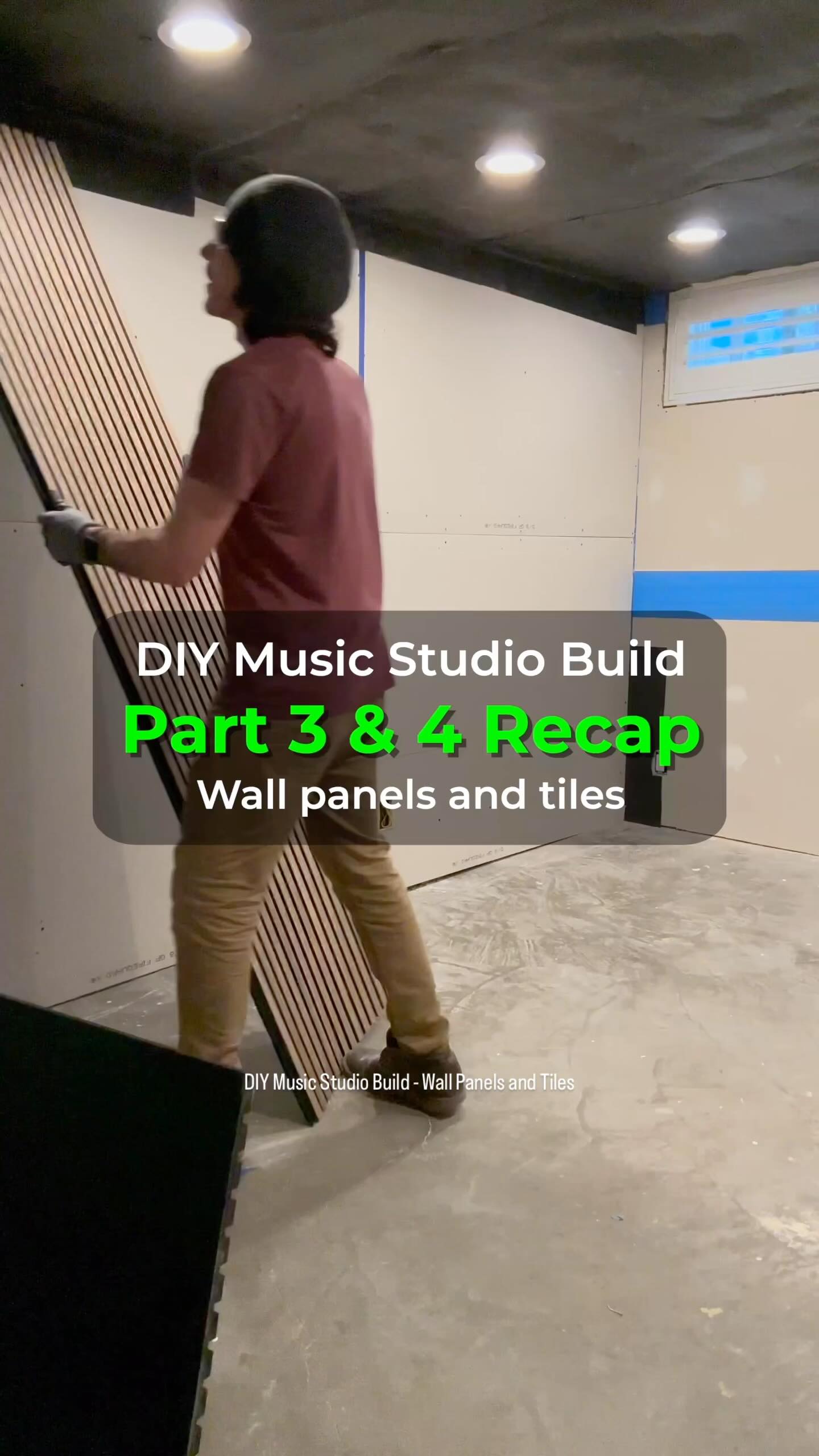Quick recap from Parts 3 & 4 of my DIY studio build: Installed wood panels with foam backing, trimmed around outlets and windows, then added acoustic foam tiles the back wall. It’s finally starting to feel like a real studio.
🎵 Song: “So Stuck On You” from my album A Wandering Mind
More coming soon! Follow along to see the full transformation.
#studio #diy #homestudio #renovation #transformation #musicroom #soundproofing #indiemusician #studiodiy