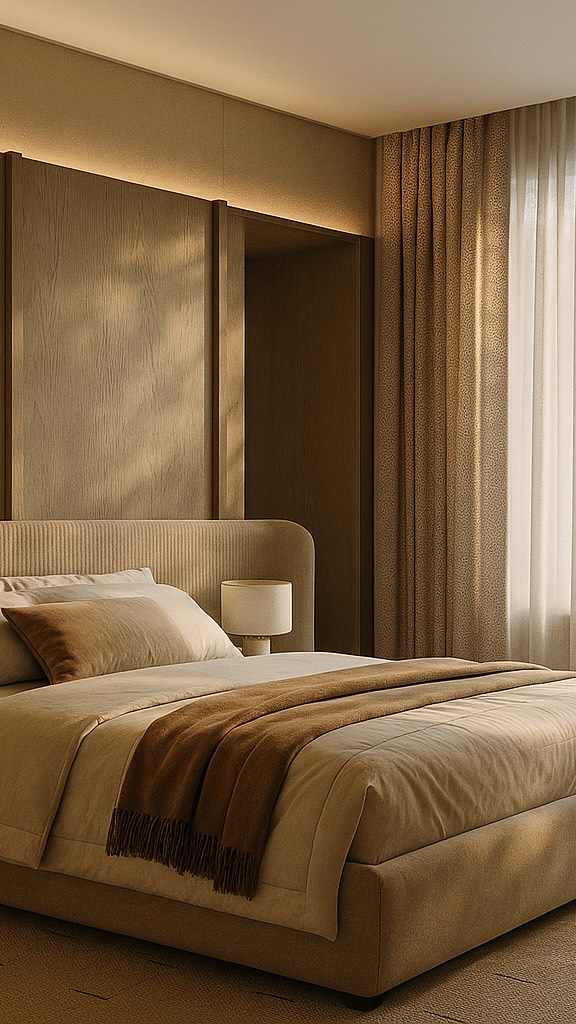 ✨ A space where elegance meets ease.
We designed this guest’s bedroom to feel effortless—layered textures, soft tones, and curated details that invite you to stay a little longer. From the sculptural lighting to the natural finishes, every element plays its part in a calm, cohesive story.
Timeless. Tranquil. Tailored just for the way you live.
#InteriorDesign #ModernElegance #DesignDetails #HomeGoals #InteriorInspo #WarmMinimalism #BespokeLiving #LuxuryInteriors #DesignMatters