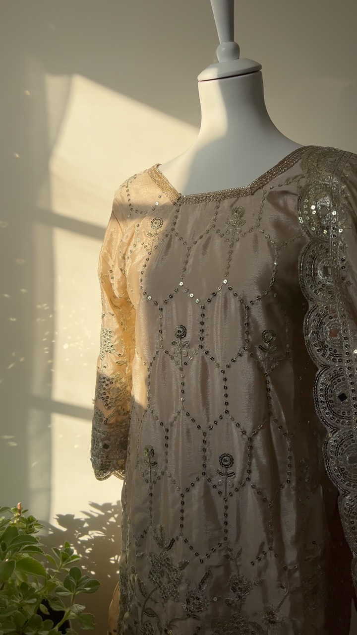 ✨ Ensemble salwar kameez beige doré – Élégant et raffiné, cet ensemble comprend une tunique brodée avec détails scintillants, un pantalon large assorti et un dupatta à la finition délicate. Idéal pour les occasions festives ou mariages.
📏 Taille : M
💸 Prix : 40 €
📍 Remise en main propre ou envoi possible
#salwar#sharara#desioutfit