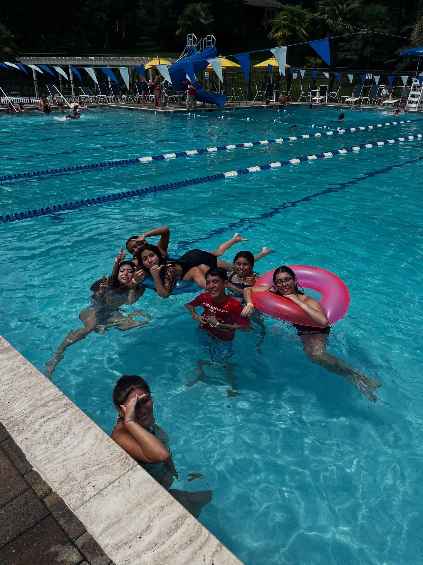 we had @lhcclt back at the pool this summer for our annual safety and swim day! it’s one of our favorite days of the summer ☀️🌻⛱️