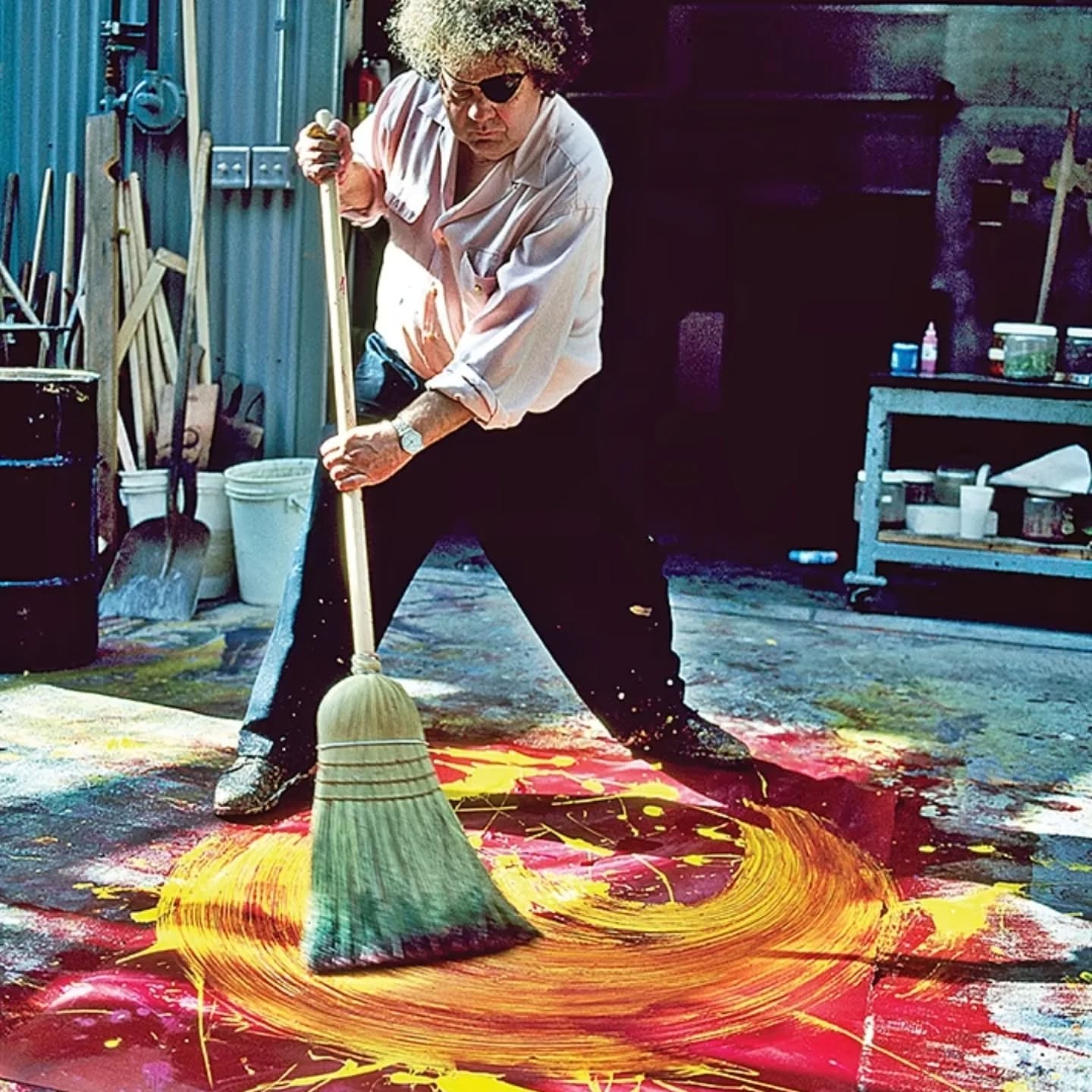 Looking at a picture of the esteemed glass sculptor Dale Chihuly, drawing a canvas with a broom, looking at his hair as well as his works, I came up with the idea to draw this triptych.
I used the technique of the eminent painter Jackson Pollock and painted what you see.
I would like very much your opinion.
This picture is from October 2019.
Dale Chihuly hair painting you can see at following link
https://gocebogdanoski.wixsite.com/gemnetwork/product-page/dale-chihuly-hair