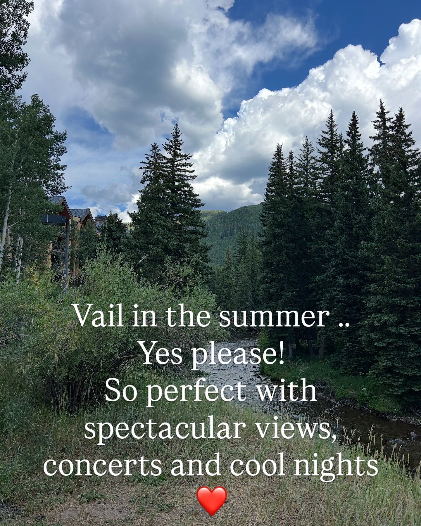 Bubbly Tourist is in Vail enjoying some cool nights, hiking and spectacular scenery. Vail is a fantastic place to visit in the summer. Gondolas run to mountain tops for hiking and the streams are full of brave people tubing (such cold water!) Visit Bubbly Tourist in the link for great places to visit and travel itineraries for locations around the world! Travel More Travel Bubbly! #bubblytourist #vailcolorado #bravovailmusicfestival #bravovail #travelmore #ilovetotravel #vacation #fordamphitheater #philadelphiaorchestra