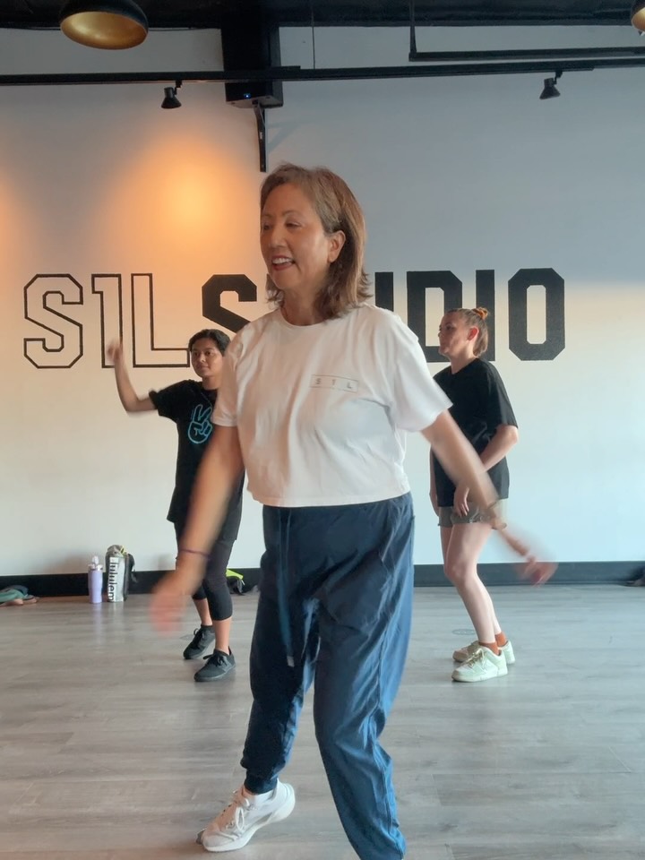 First dance class in months! Taught by our sub tonight @genesis_garing who is on the same hiphop team with my daughter @megchenggg ❣️ I warned him that I’m nowhere as good as Meg, but I did pass along my dance genes to her (who took it to the Nth degree) 💃👯