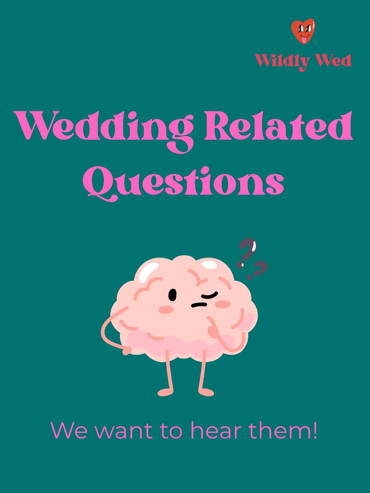 💍✨ Got a burning wedding question you would love answering? We want to hear from YOU!
💌 Whether you’re a bride, groom, guest, in the wedding party, or just love all things “I do” — no question is too big, small, or weird (we actually love the weird ones) 😜
👉 Drop your questions below or slide into our DMs!
From “How do I write my vows without sobbing?” to “Do I reallyhave to invite my second cousin’s boyfriend?” — we’re ready for it all.
Can’t wait to dive in and help you make wedding season even more magical (and a lot less stressful)! 💒🕺✨
#WeddingPodcast #AskUsAnything #WeddingAdvice #PodcastCommunity #podcast #q&a #wildlywed #sussexweddings
Socials by @digital_marketeers_