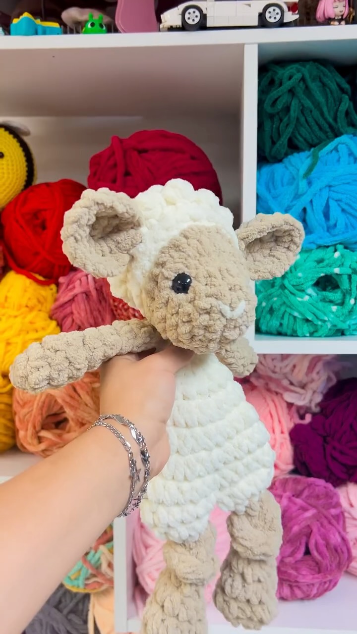 This little lamb was a custom order and now I kinda want to make a whole flock! 🐑✨
Should I make more for markets? Y’all let me know!💭
#crochet #amigurumi #yarnfusion #handmadebusiness #crochetplushies #plushies