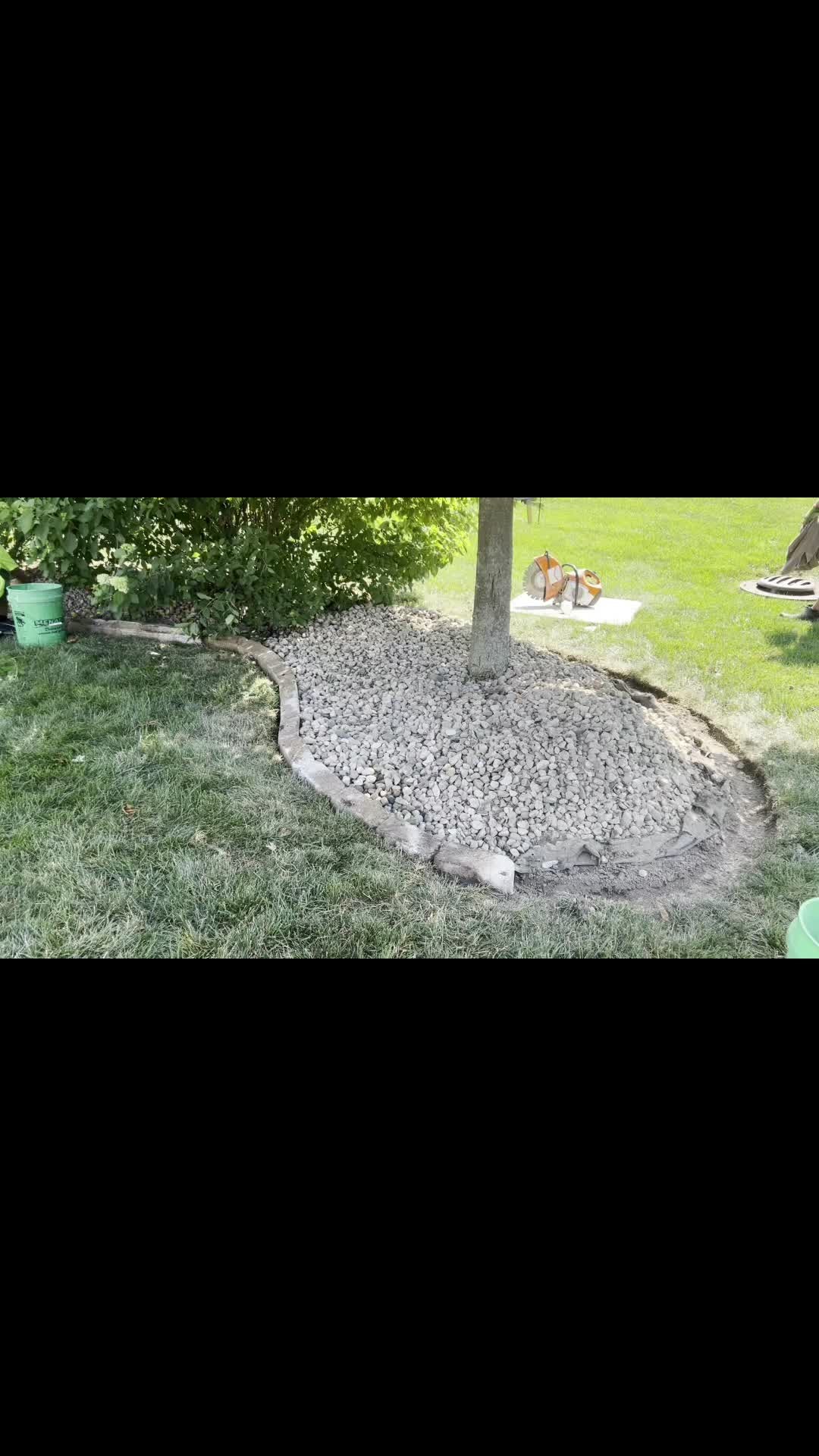 New stone edging install in Greenfield, IN. We still have a few spots open to finish out the summer. Contact us today! 317.408.1687