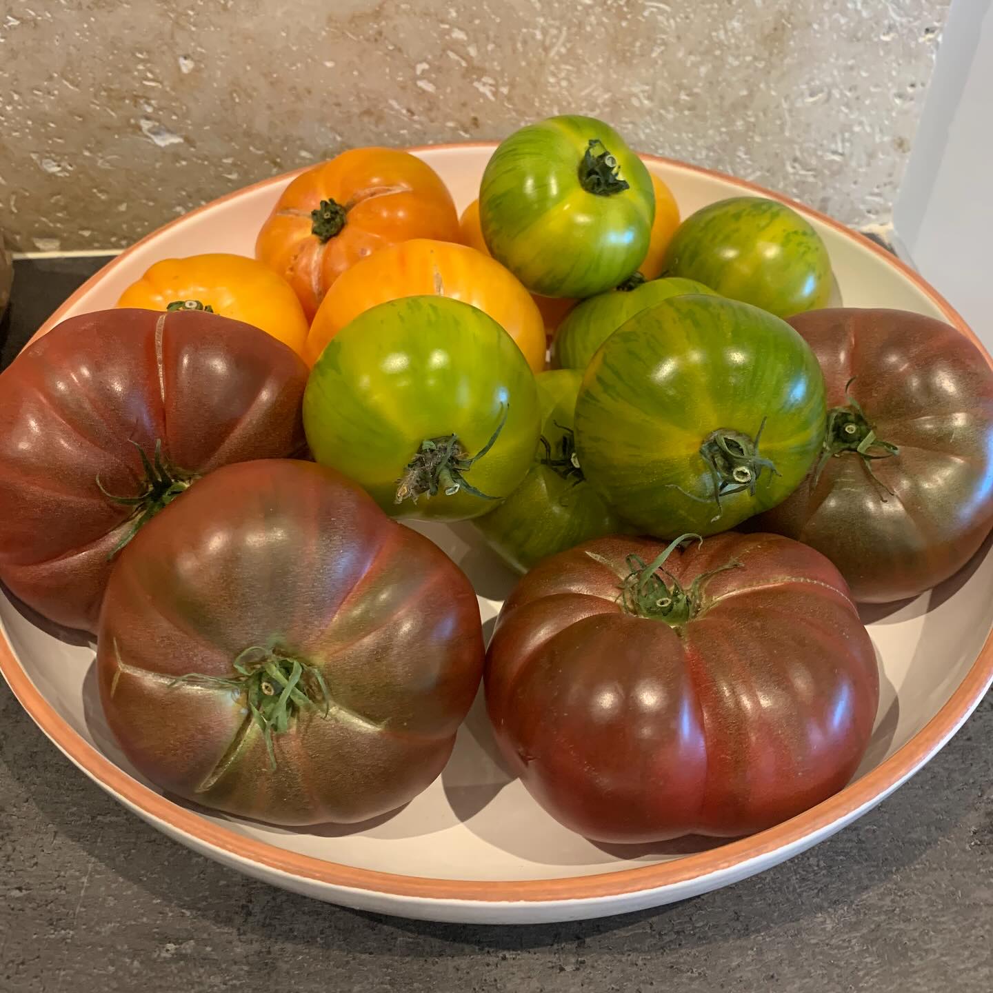 Le tableau #classique des #tomates en #Provence 😍😍... On les a dégusté avec une #burrata et du #basilic frais biensûr 🤗🤗.
.
.
#BonAppetit !
.
.
+ de 170 recettes et astuces sur
www.delicieuxsanssucre.com
Ou lien cliquable dans ma bio @delicieuxsanssucre
.
.
#Transformezvotrealimentation #alimentationIntuitive
#MangerMieux #MieuxManger #Alimentation #AlimentationSaine #Flexitarien #FaitMaison #DansMonAssiette #MangerSain #MangerSainement #cestropbon #EquilibreAlimentaire #ReequilibrageAlimentaire #DelicieuxSansSucre #IgBas #IndexGlycemiqueBas #RegimeIgBas #miam #miamMiam #vraimentsain #gourmand #Bio
#legumesdesaison