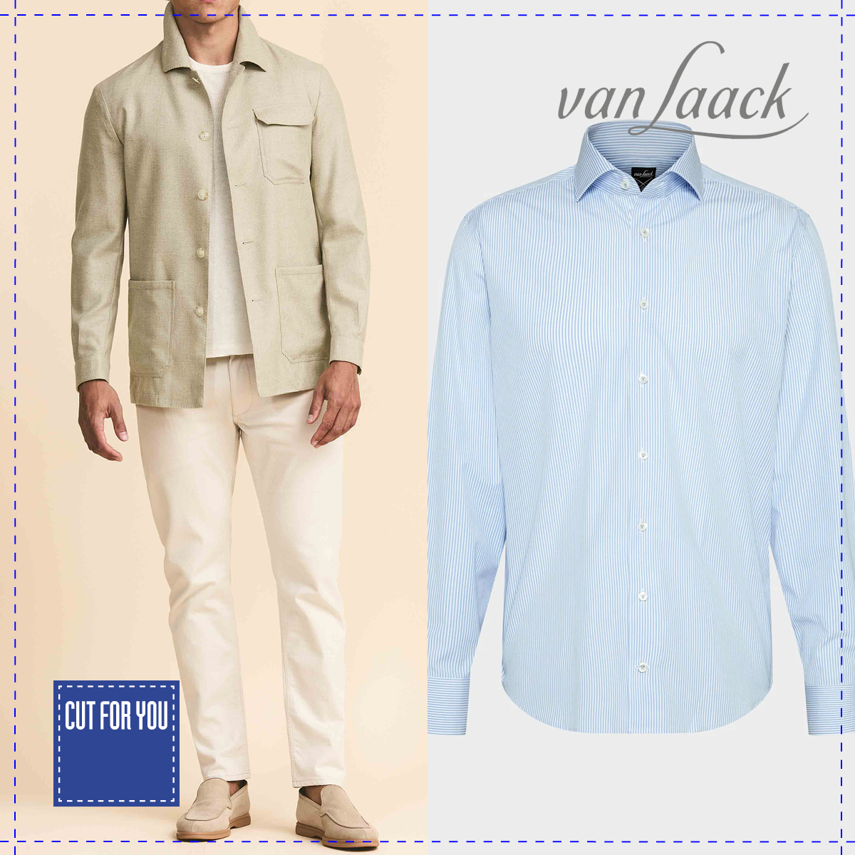 Angebot: Bestellen Sie ein Maßsakko Loro Piana und erhalten Sie ein Maßhemd von van Laack gratis.
Für Ihren perfekten Auftritt in einem Maßsakko aus feinstem Loro Piana - Tuchen können Sie bis Ende August 2025 auf unser Angebot zurückgreifen:
Sie bestellen eines der nachfolgend abgebildeten Maßsakkos aus atmungsaktivem und strapazierfähigem Loro Piana - Tuch zum Preis von EUR 750 und wir fertigen für Sie dazu ein van Laack - Maßhemd gratis.
Sowohl Ihr Sakko als auch Ihr Maßhemd können wir in einem Beratungsgespräch in unseren klimatisierten Räumen nach Ihren Wünschen konfigurieren: Seien Sie Ihr eigener Designer.
Für Damen haben wir ebenfalls tolle Angebote. Bitte fordern Sie gleich Informationen unter info@cutforyou.com an. Herstellzeit ca. 4 Wochen nach Auftragserteilung.
Übrigens: Mit dem Erwerb von Maßbekleidung tragen Sie dazu bei, unsere Umwelt zu entlasten. Bei Cut For You wird kein Kleidungsstück produziert, das nicht auch den Weg zu Ihnen, unseren geschätzten Kunden, findet. Das Vernichten von riesigen Mengen nicht verkaufter Kleidungsstücke nach jeder Saison entfällt bei uns. Hinzu kommt, dass Ihnen unsere Kleidungsstücke durch eine hochwertige Fertigung und besten Materialien lange Freude bereiten werden. Maßbekleidung ist gelebte Nachhaltigkeit.
#cutforyou #loropiana #berlin #maßschneider #maßsakko #maßanzug #design #option #sommer #hemd #maßhemd #herrenmode #maßmantel #vanlaack #gratis #individualität #beatelecloux #maß #maßanfertigung #maßschneider #maßanzug #herren #damen #schneider