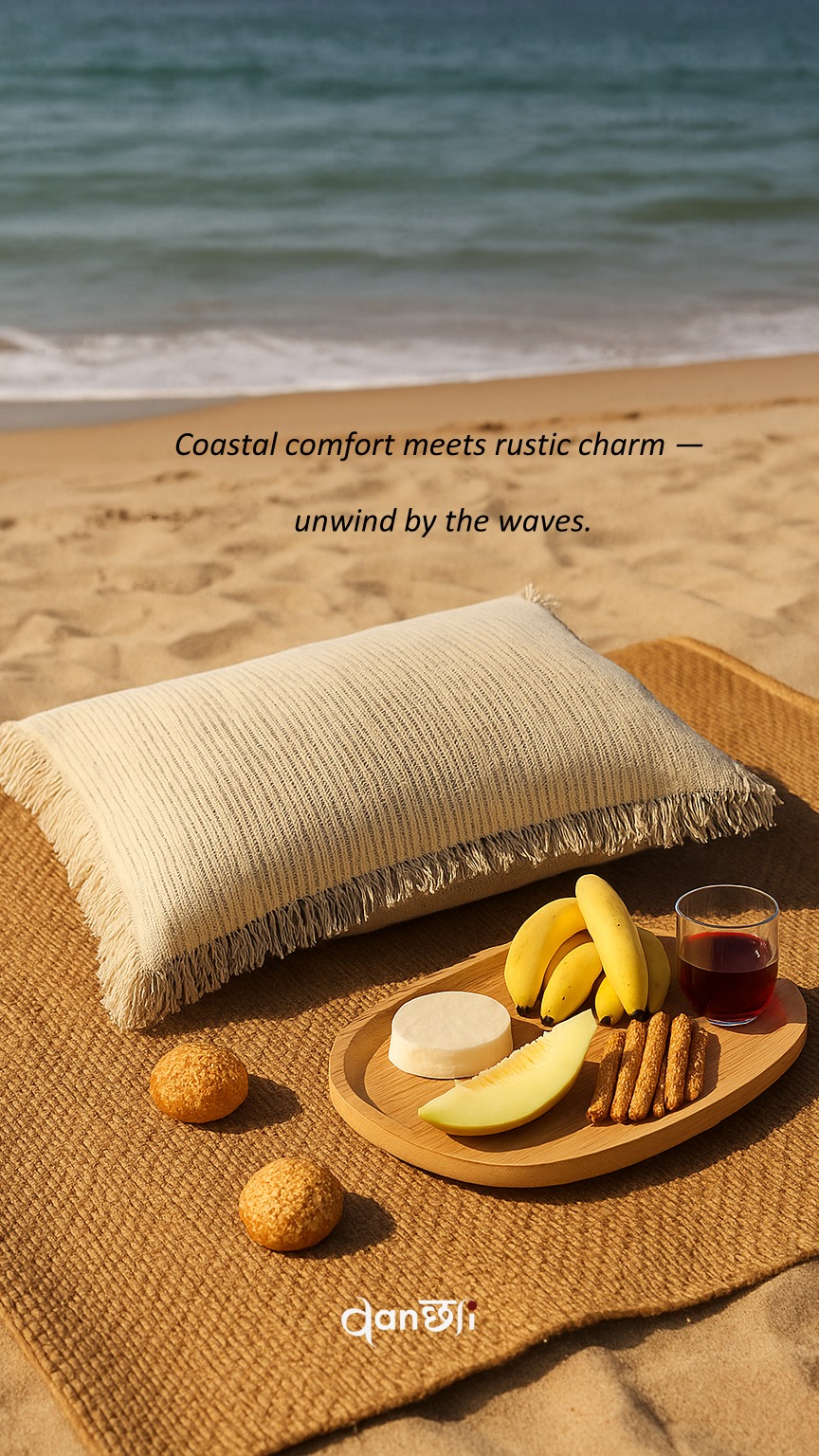Beach days just got comfier 🌊☀️
Sink into coastal vibes with our handcrafted cushions, perfect for every serene setup.
Styled by Vanchai — where comfort meets craft.
🧺 #vanchaivibes #coastalliving #handcraftedstyle