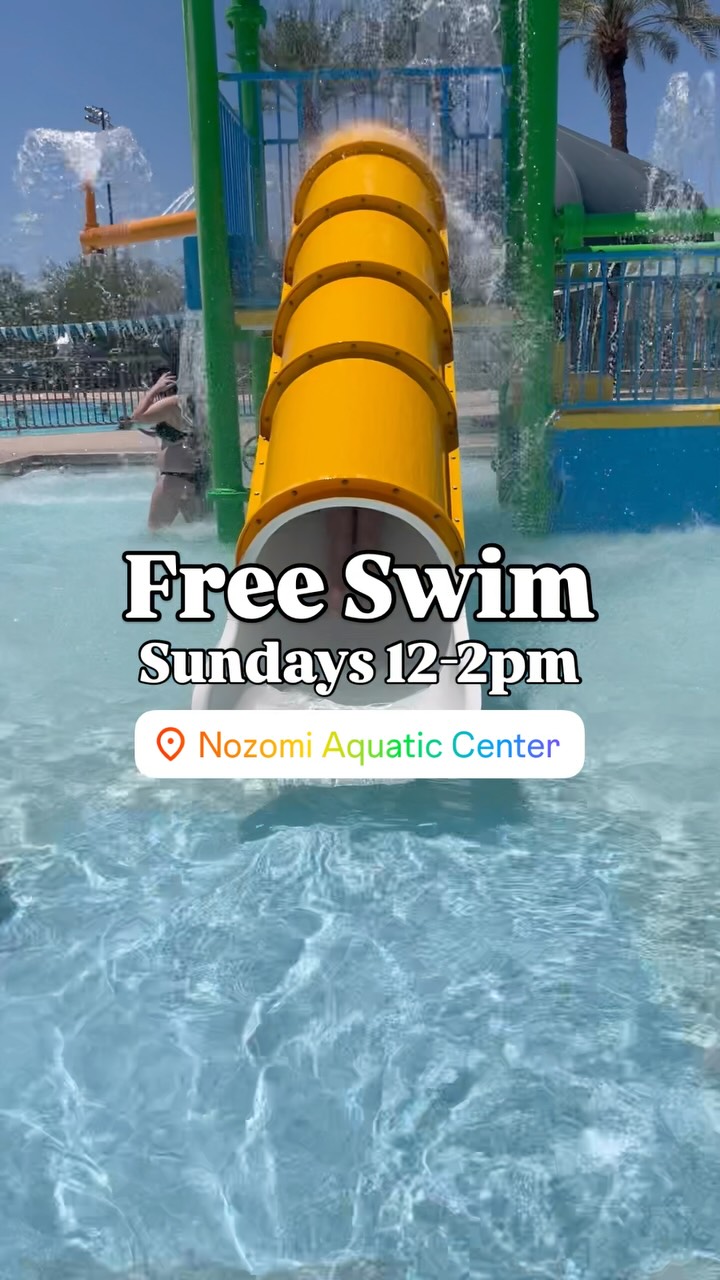 Swim for free at @cityofchandler Nozomi Aquatic Center! Sundays from 12-2pm. We had a blast. It wasn’t too crowded, and it’s full of fun for the whole family! .
.
.
#homeschoolfamily #azkids #phoenixarizona #eastvalleymoms #chandler #chandlermoms #mesamoms #gilbertmoms #tempemoms #swimaz #freekidsactivities #arizonaswim #arizonasummer #nozomi #phoenixkids #waterslide