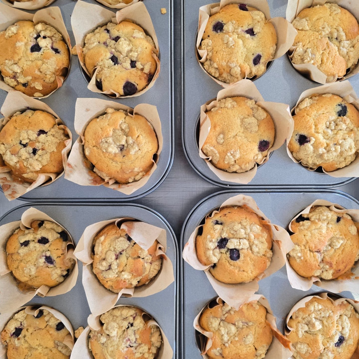 It's been tooooo hot to post.....but we've made it to delivery day 🥵🍰
Blueberry Crumble Cakes - baked with sour cream & loaded with summer berry sweetness🫐
Baked fresh, wrapped warm, and off to our favourite coffee spots this morning ☕️
Only the good stuff – butter, free-range eggs, and Wildfarmed flour 💛
#layerd_cakes #bakefromscratch #realfood #summerbakes #coffeeshopsupply #blueberrycrumble #indiebakers #eatgoodcake #deliveryday #coffeeshoptreats #wholesome #nidderdalecakes