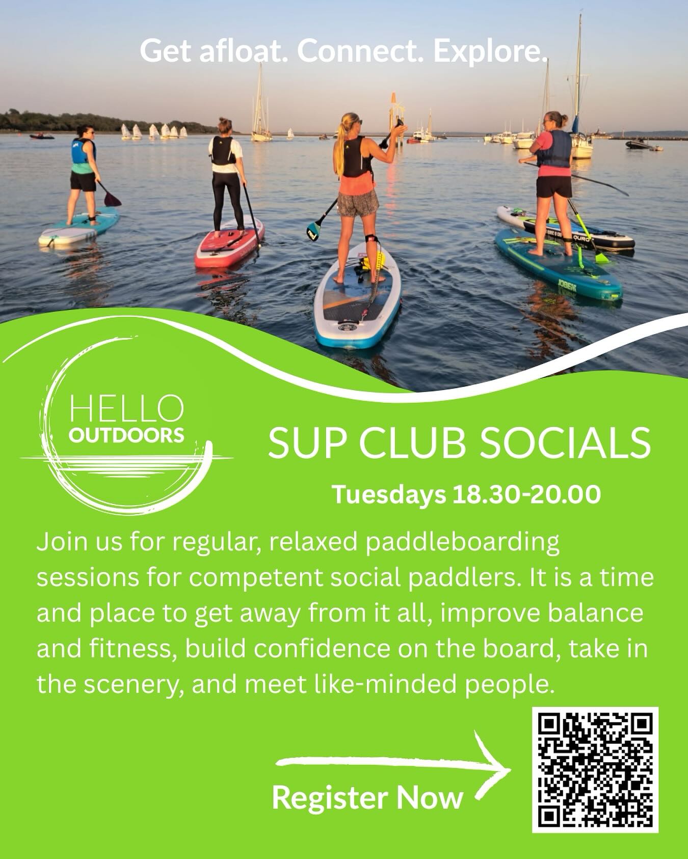 Join us for regular, relaxed paddleboarding sessions for competent social paddlers. SUP Social provides a time and place to get away from it all, improve balance and fitness, build confidence on the board, take in the scenery, and meet like-minded people.
Meeting on Tuesdays at Bath Road slipway and paddling out from 6.30 to 8pm between May and September (weather and tide dependant).
Pre-booking recommended. Follow link in bio.
#supclub #supsocial #paddleboarding #lymington #newforest #hampshire