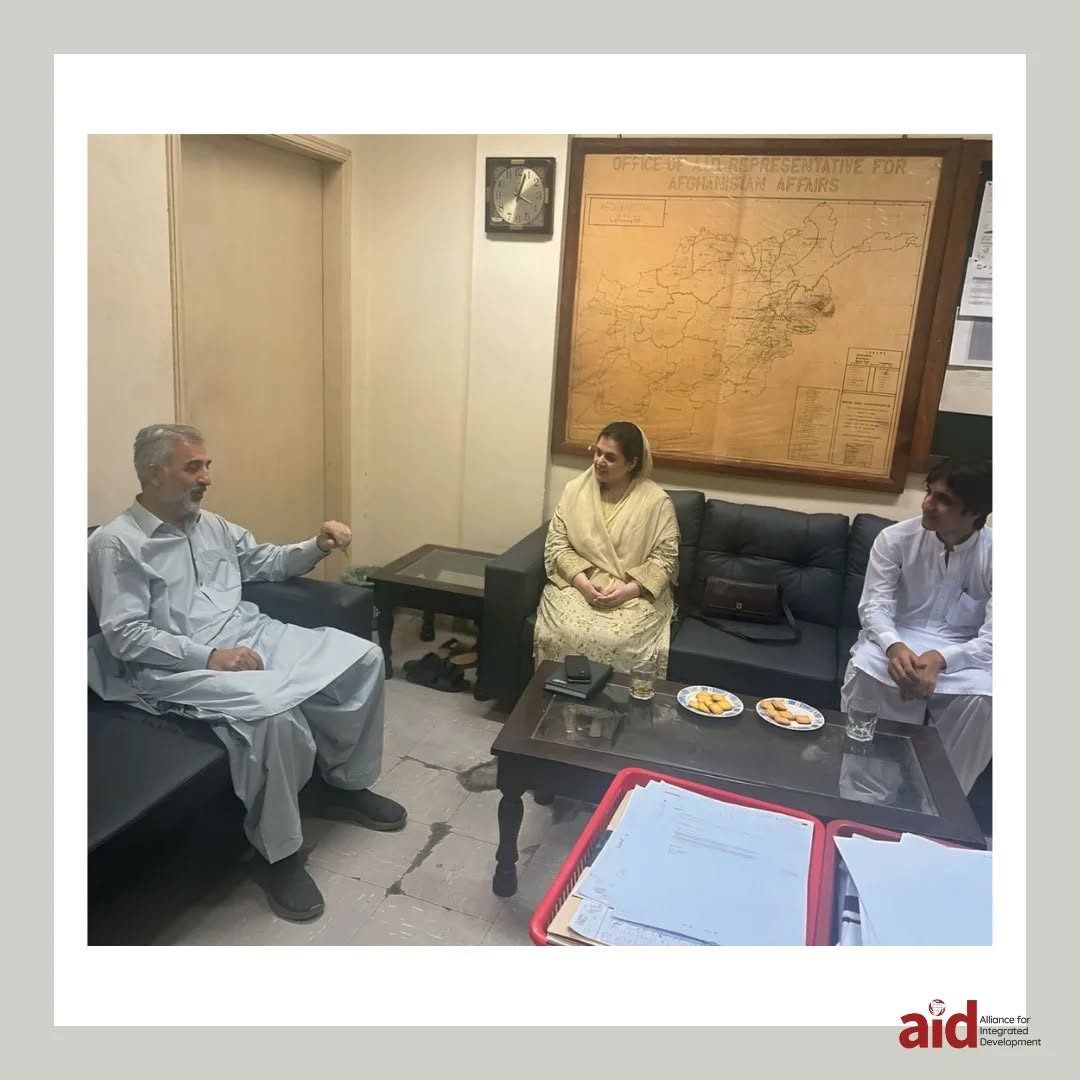 AID team met with Mr. Ihsan Ullah Khan, Director of the Education and Youth Development Cell at the Commissionerate for Afghan Refugees, to discuss collaborative efforts in supporting Afghan refugees — a key focus of our ongoing project.
.
#AIDforchange #AIDPakistan #humanityfirst #NonProfitWork #CAR #CommissionerateforAfghanRefugees #USAID #UnitedNations #UNHCR #Hope87 #Netherlands #GIZ #GlobalSolidarity #UN #Pakistan #Peshawar #Humanity #SDG #Sustainability #sustainablecitiesandcommunities #nonprofitorganisation #aid #socialwork #team #CommunityMatters #TogetherWeGrow #AIDPakistan #DevelopmentInAction #GrassrootsChange