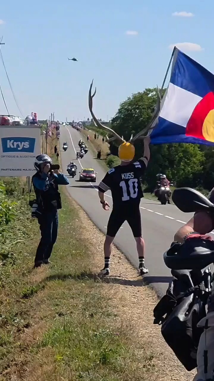 My personal best cycling 86 miles of
Tour de France, Stage 8 with enough time to rack up Colorado for VUELTA WINNER, SEPP KUSS !
Put your pain on the field high country Kuss!
Next up mountain top finish,
Mtn Dore 14,000 ft climbing in 100 miles
Independence Day July 14th France!
Riding on a mission to cure Parkinson's disease.
Please donate at https://give.michaeljfox.org/fundraiser/6114175
Thank you
Raging Stag