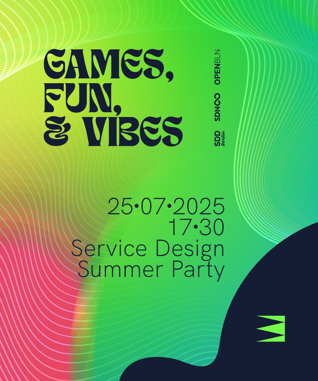 Networking is always best with games! 🙌
Just like last year, we will bring some entertaining interactions and activities to enhance the exchange. And stay tuned: we will have some competitive segments as well – you might be able to win a prize! 🏆
This year’s Service Design Summer Party will happen at the James June Biergarten. Get your tickets now (link in Bio), so you can be part of the fun.
This year‘s Service Design Party is a collaboration between @servicedesignnetwork Berlin Chapter, OPEN BLN and @sddberlin.
25.07.2025
Start: 17:30
James June Sommergarten
Karl-Marx-Allee 93, 10243 Berlin
U5 Weberwiese
#ServiceDesignDrinks #sddberlin #summerparty #servicedesign #sdn #sdnberlin #Berlin
www.sddberlin.com