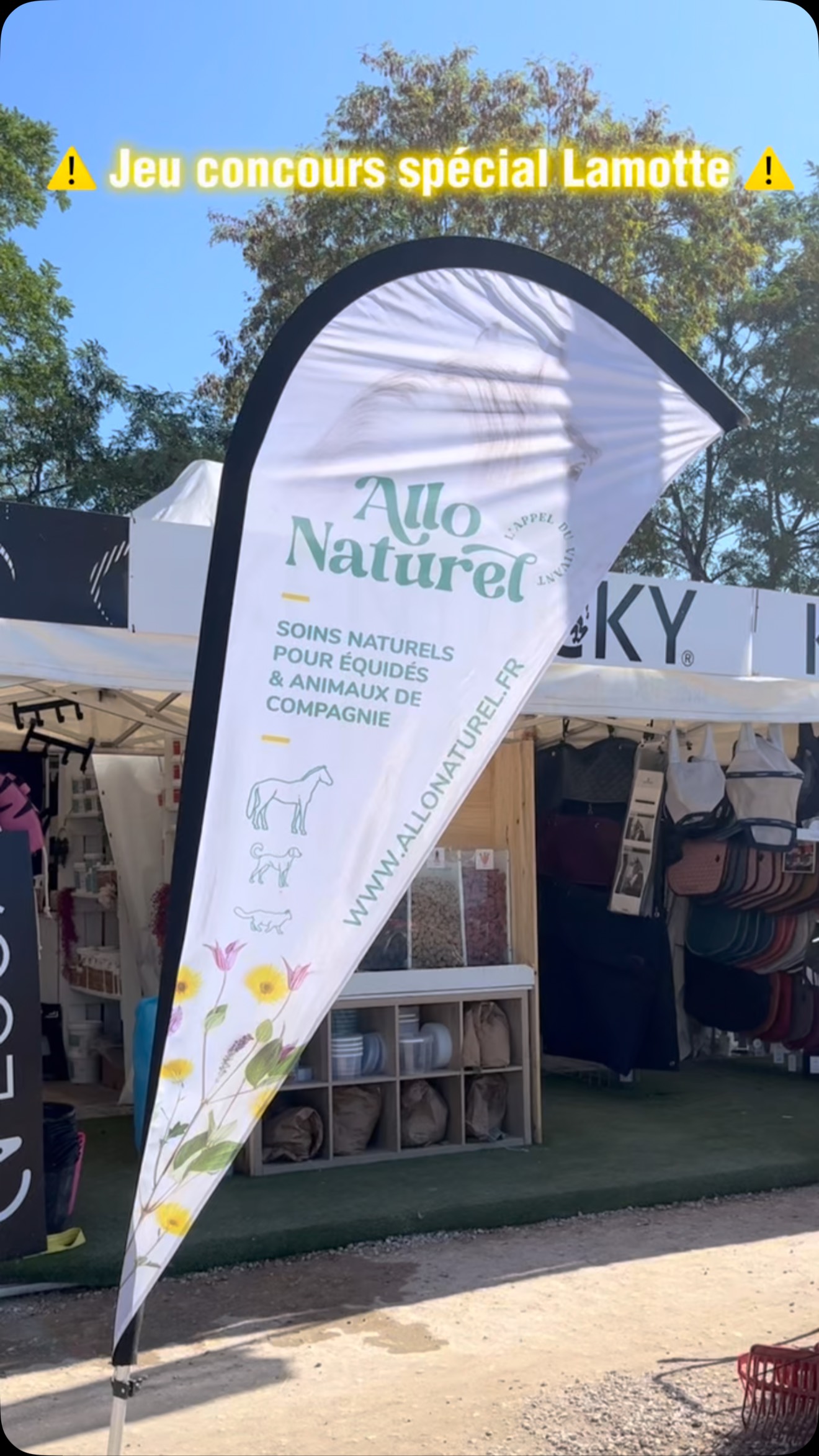 ⚠️ JEU CONCOURS ALLO NATUREL ⚠️ Spécial Lamotte
Le Team Art Équestre vous donne rendez-vous au stand (face à la piste 5) jeudi 10/07 à 12h pour gagner des cadeaux.
Répondez au quizz en équipe ou en solo pour remporter votre tapis brodé Allo Naturel et bien d’autres lots !
#gof #gof2025 #allonaturel #lamottebeuvron #poney #parcequestrefederal #ffe