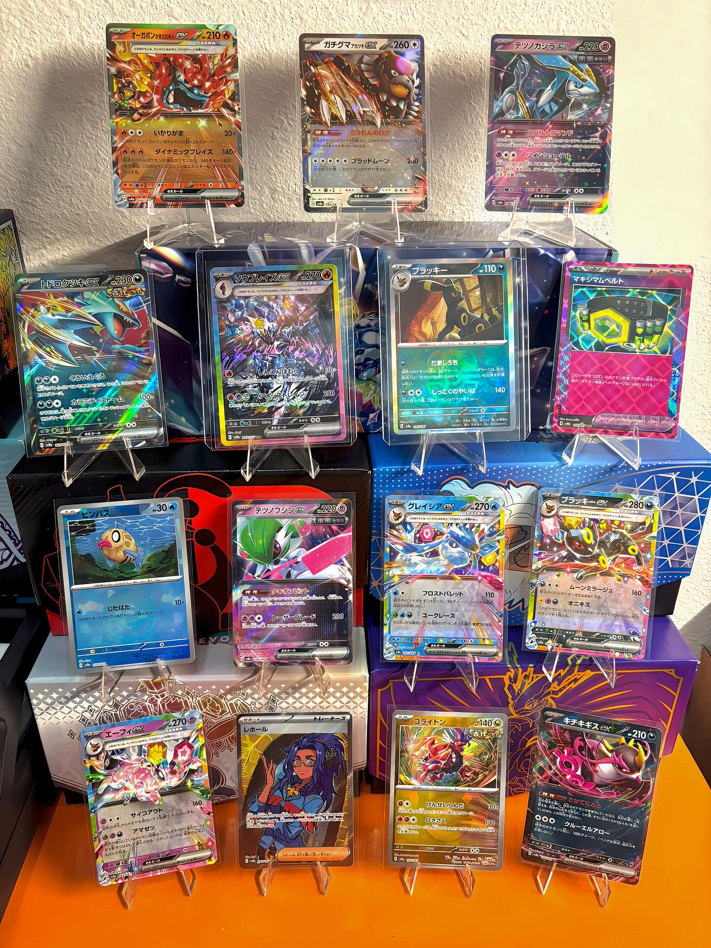 🔥 ALL THESE HITS could be YOURS! 🔥
Here’s a look at EVERY single card included in my Terastal Festival Giveaway—and yes, one person wins it ALL 🎉
💥 The full hit lineup:
🌟 Ceruledge EX SAR
🌟 Umbreon Masterball
Hearthflame Mask Ogerpon EX
Bloodmoon Ursaluna EX
Iron Crown EX
Roaring Moon EX
Maximum Belt
Feebas Pokéball
Iron Valiant EX
Glaceon EX
Umbreon EX
Espeon EX
Raifort AR
Koraidon Pokéball
Fezandipiti EX
🛒 Want to win this entire stack?
Every $5 spent at VictoryRoadVaultTCG.com = 1 entry
Once we hit 25 orders, a winner will be announced! 🙌
Don’t sleep on this — these hits are 🔥 and the odds are still LOW!
👉 Grab some packs now, support the shop, and secure your shot to win!
#PokemonTCG #PokemonGiveaway #VictoryRoadVault #UmbreonMasterball #CeruledgeSAR #RoaringMoonEX #EspeonEX #GlaceonEX #FezandipitiEX #FeebasPokeball #MaximumBelt #IronValiantEX #PokemonCards #PokémonCommunity #PackOpening #PokémonCollector