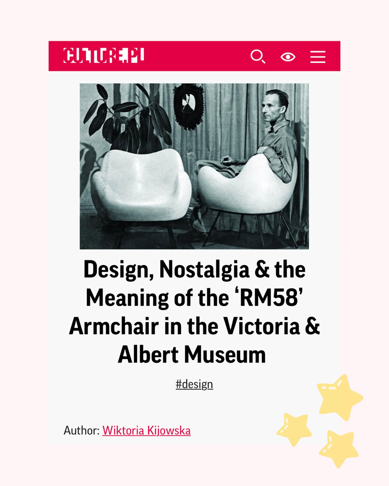 Many of us are fascinated by design from the time of the Polish People’s Republic. There is a growing number of advice literature, research and TV programmes being produced about Polish post-war design. People are eagerly searching through vintage markets, auction sites and even rubbish bins for objects from this period. Several companies are putting into production Polish design icons as well as lesser-known designs. But why? 💭🧐
Check out my article for @culture_pl to find out why it’s important to remember people, ideas and objects from a bygone era and how the idea of nostalgia helps to connect the past with the future! ⭐️
•
•
#designhistory #nostalgia #modzelewski #wzornictwo #historyofdesign #midcentury