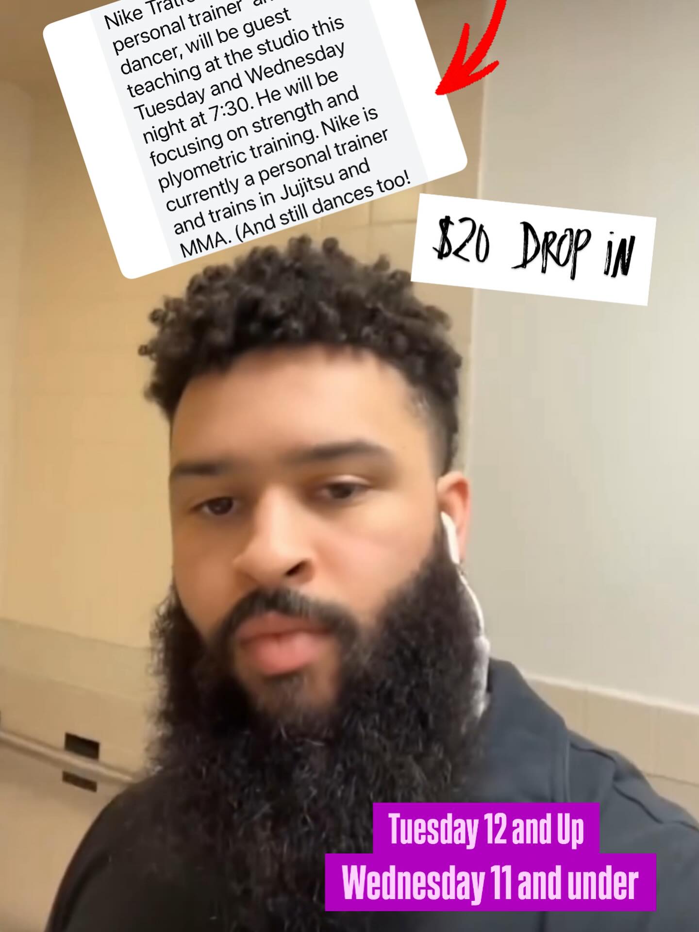 Tonight and Wednesday- come train with Nike Tratree. $20 drop in.