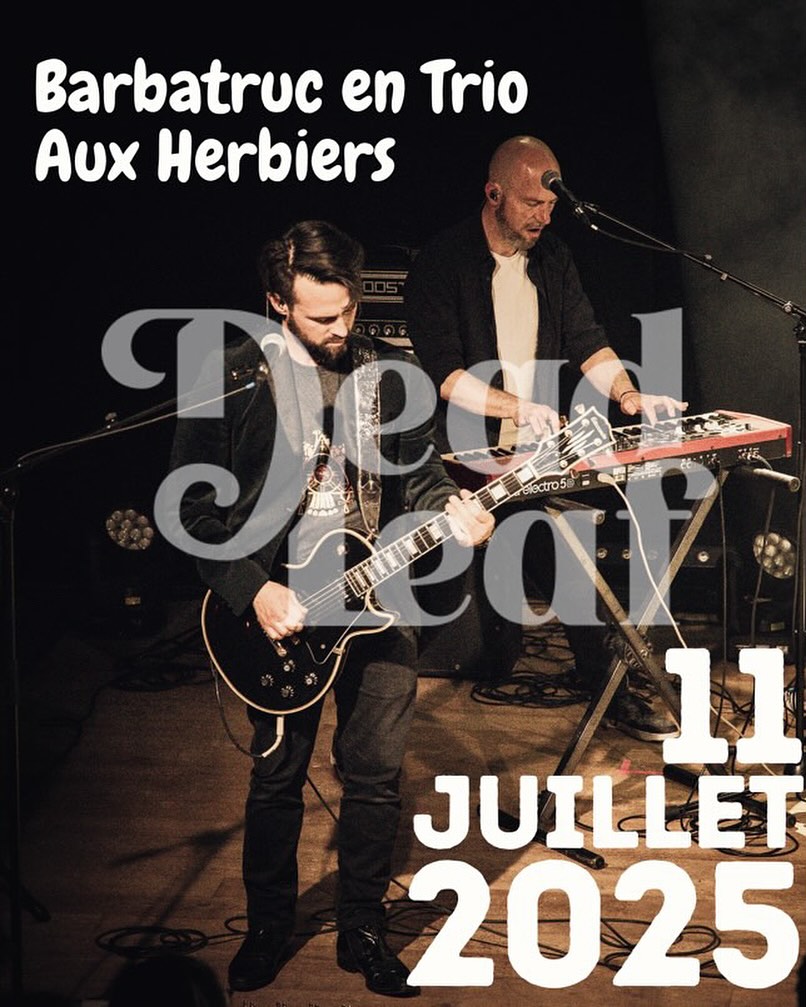 joue ce vendredi 11 juillet en Trio au @barbatruccafe !!!
Start 21h 🙌🔥
Écouter Dead Leaf
https://music.imusician.pro/a/QS7hnFX_/
📷 @bettis__photography
#deadleaf #rock #blues #womansinger #electricguitar #electricbass #keyboard #drum
