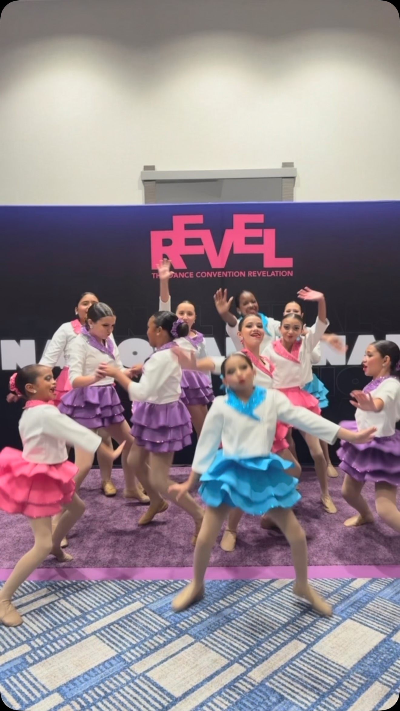 Took these cuties to @reveldanceconvention and we had the best time ever! 💙✨