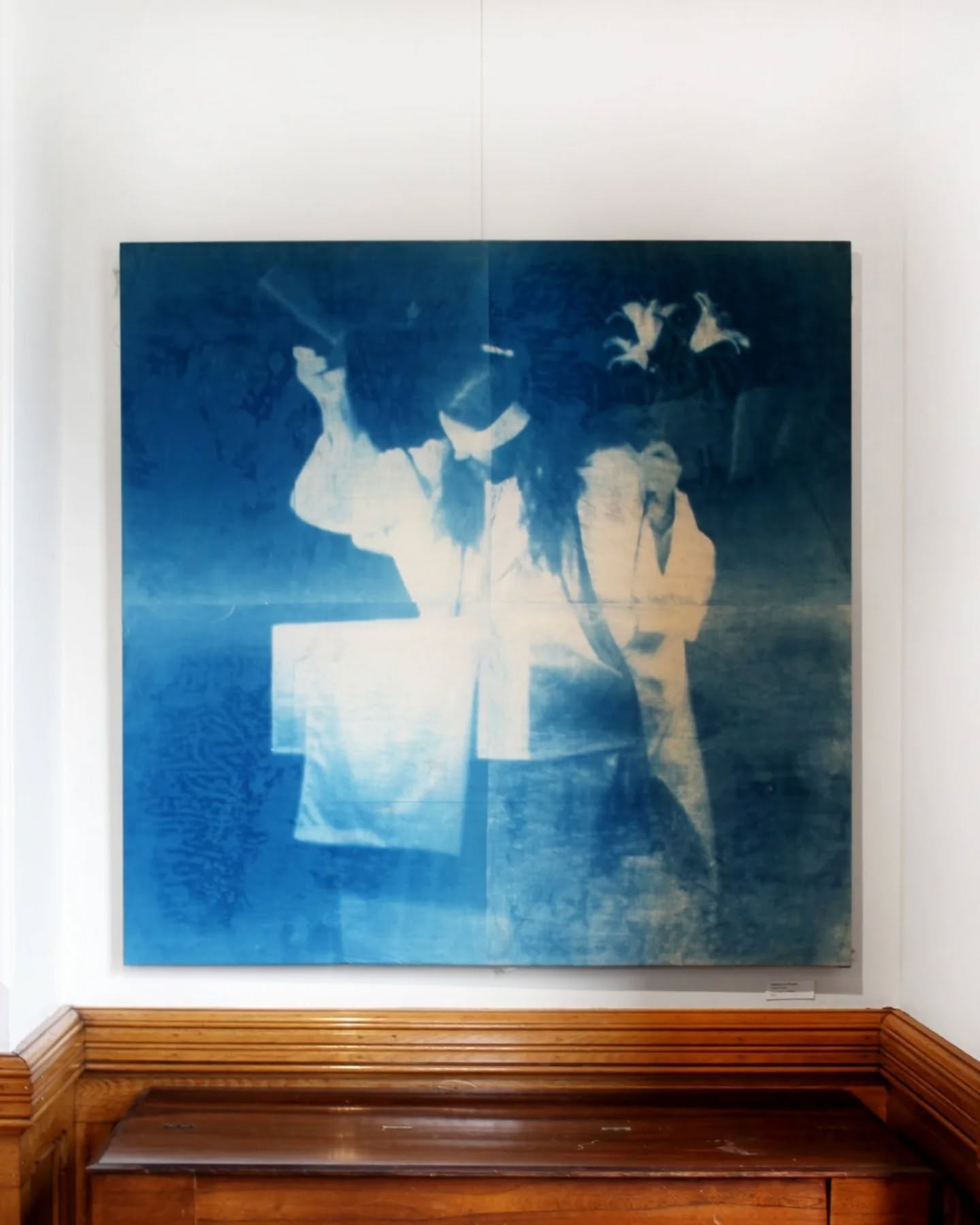 Installation View:
"Influence of a Preacher"
Andrew Heath
Cyanotype on Muslin
$800
Learn this Saturday July 19 10am-2pm at Kimball Jenkins Estate Print Shop @kimballjenkins about cyanotype by Andrew Heath @andrewheathfinearts with the exhibiting artist
Get a hands on view of how this process works start to finish while hearing about how he approaches this medium
More details in the links in the bio
TUES July 15 -Aug 12 10-3
WEDS July 16-Aug 13 10-6
THURS July 17 -Aug 14 10-3:30
SELECT SATURDAYS
July 19, 10-2
August 2, 10-2
______
#newenglandprint #printmaker #prints #printing #cyanotype #printclass