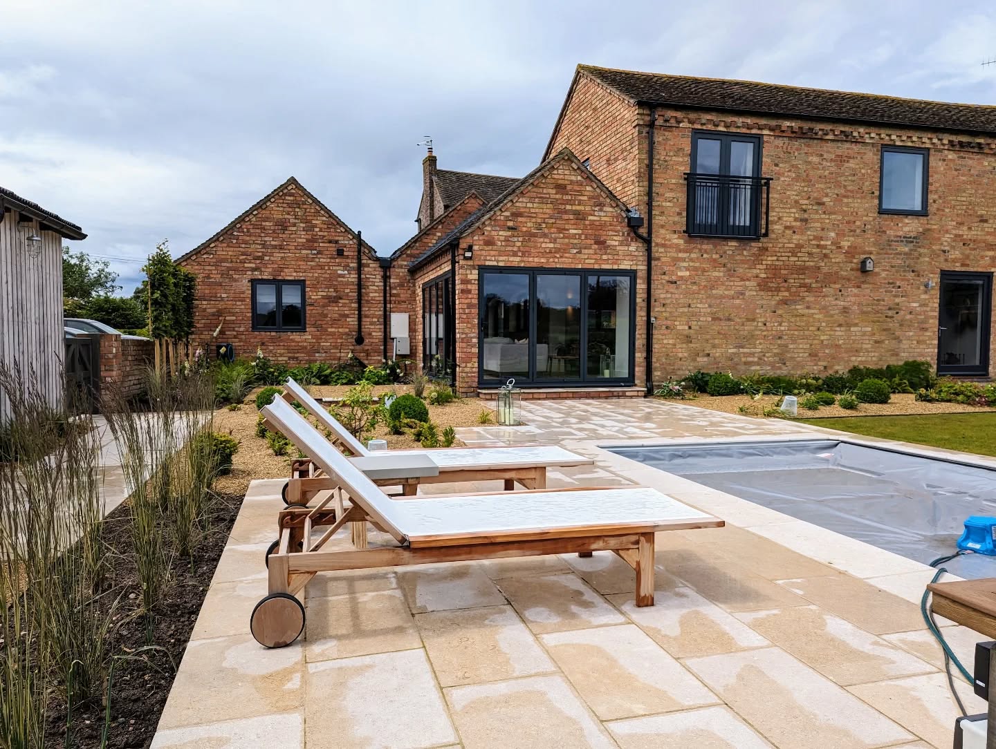 Wouldn't you love to go for a dip in here today? This hot weather reminds us of how many swimming pools we've worked with over the years!
Here's a recently completed family garden designed as a social circulation space where the (older) children can clearly be seen from the main living area of the house.
This pool is an @endlesspools resistance pool with current generator, heated by a heat pump neatly tucked out of sight, and an easy-lift sucken pool cover chamber designed by Steve to look like a deck (just seen to the right)
Check out that barn conversion, too. Isn't it stunning?
#EnvisageGardens
#DesignedByExpertsCreatedByCraftsmen #ExquisiteBespokeLandscapes #WorcestershireGardenDesign
#swimming
#swimmingpool #swimmingpoolgarden #poolgarden #outdoorpool #gardendesign #gardendesigner #landscapearchitecture #landscapearchitect #landscapedesign #landscaping #landscaper #gardendesigninspiration