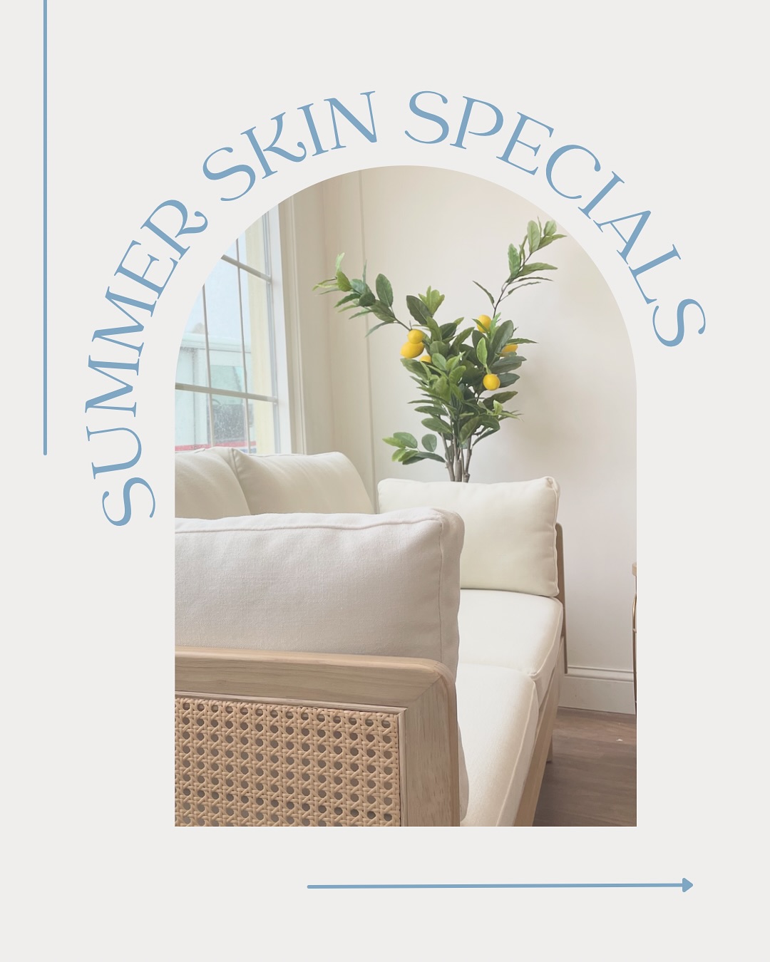 Get ready for your vacations, events and beach days with one or more of our summer skin specials 🌞
A brow tint and lash lift & tint will make your mornings so much easier by enhancing your natural brows and lashes, no makeup necessary!
Combine the pure relaxation of a facial with a dermaplane add-on to remove that top layer of dead skin along with any peach fuzz, leaving you with fresh, glassy skin for your wedding, event or weekend trip! (And no: the hair will NOT grow back thicker!!)
DM us with any questions and click the link in our bio to book with @skincareby.sophia 🩵