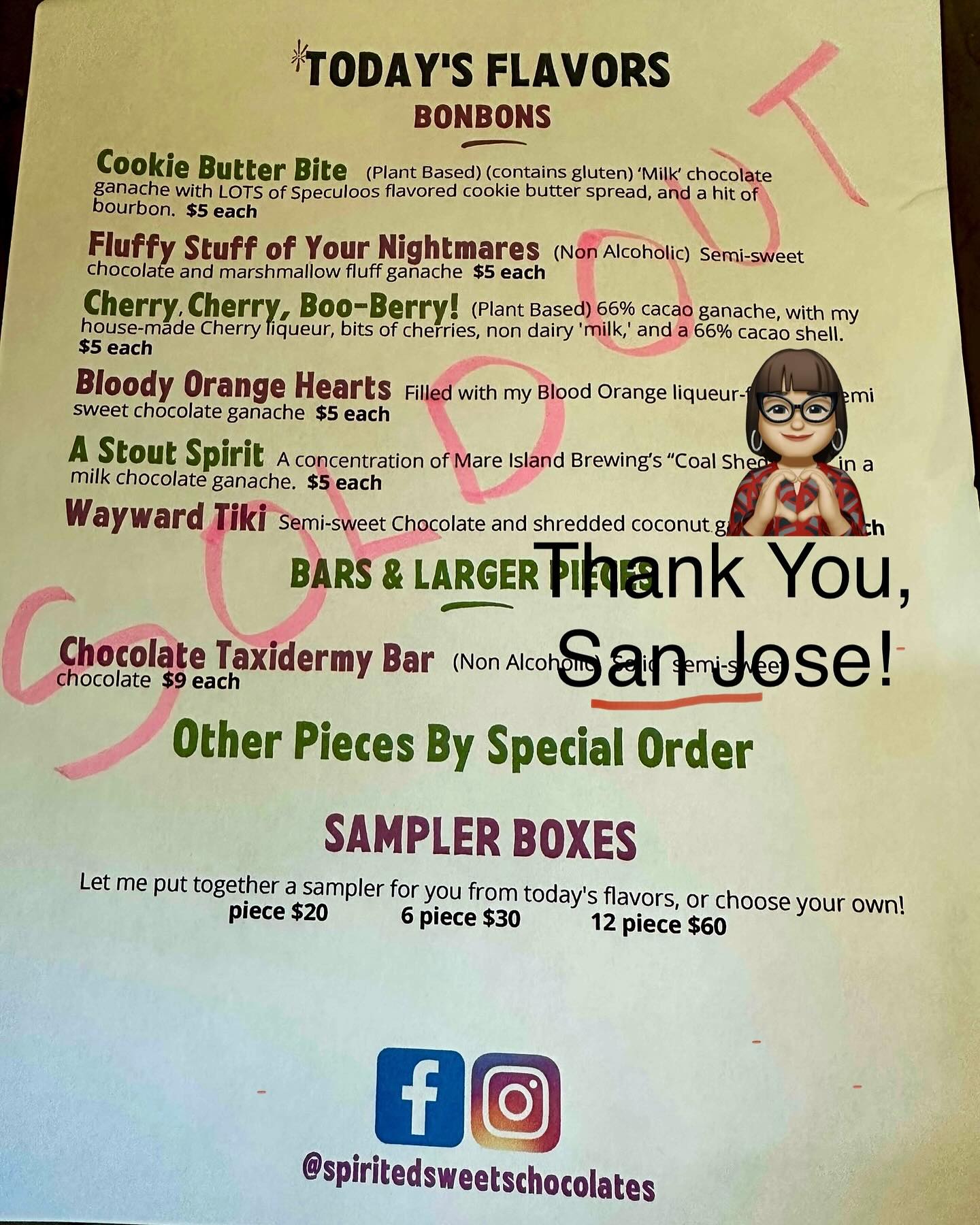 Thank you, San Jose! Another great @odditiesandcuriositiesexpo on the books! I sold out of EVERYTHING! 🤩😳 Got to see old friends and meet new ones, too! And thank you to those that took the time to post such lovely things about my chocolates!! I’ll be at their next CA show in Sacramento in November, so get ready!
Next show is this coming weekend in Vallejo! The 6th annual @vallejoreptilesandoddities, an awesome fundraiser for the great rescue work that @jnwreptiles does! Come see me and all the other great vendors Sat & Sunday, July 19&20, at the @scfairgrounds in Vallejo!!
#chocolate #creepychocolate #boozeinfusedbonbons
#finechocolatemadefun
#fairtradechocolate #handmadechocolate
#twicethevice
#givegreatchocolate
#vintagemolds
#tiki
#horror
#popculture
#womenownedbusinesses
#indiemaker
#eatyourheartout
#sinistersweets
#darkchocolateart
#horrorchocolates
#gothtikichocolate