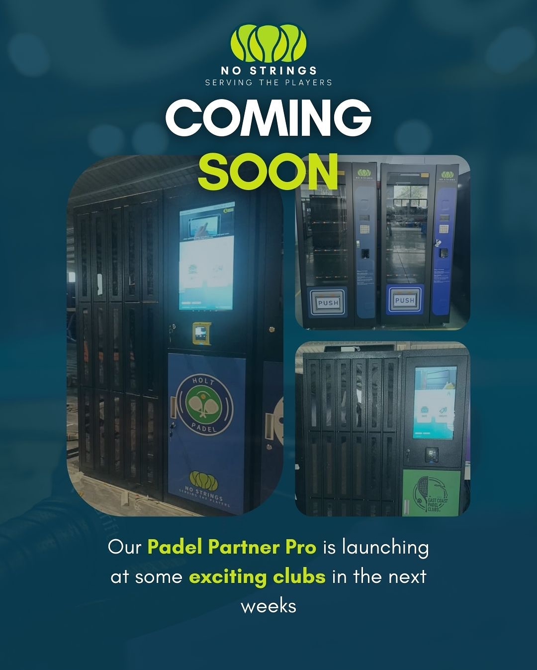 3 new padel clubs. 1 smart automation solution.
Our latest Padel Partner Pro machines are rolling out very soon…
Stay tuned for full reveal and launch dates, and many more clubs to follow this summer!🗓️
Ready to elevate your players experience?
https://www.nostringsstp.com/
#PadelClub #sportstech #ClubAutomation #CourtBooking #PadelLife #SportsBusiness #PadelCommunity #PadelAutomation #ClubSolutions #RacquetSports #TechForClubs