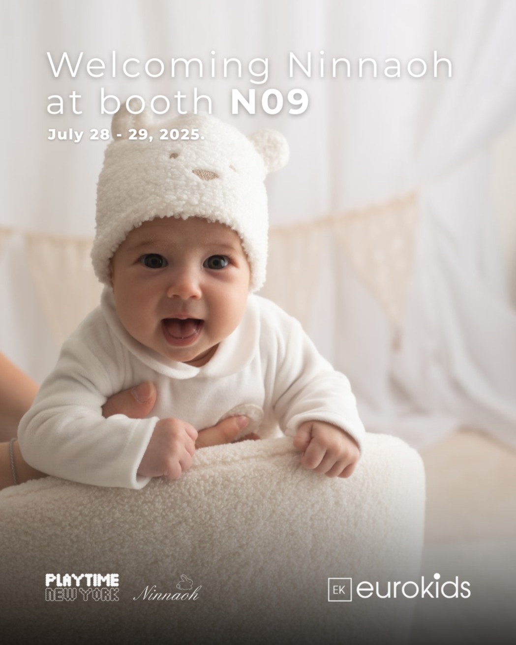 🌸 NINNAOH – FIRST TIME EVER at Playtime New York!
🚨 It’s official: @ninnaoh_official is joining Playtime NY for the first time ever!
✨ Meet Lucrezia, founder and designer of Ninnaoh, and discover the brand’s signature romantic Italian style—delicate silhouettes, intricate details, and elegance for every occasion.
📍 Catch us at @iloveplaytime, July 28–29, 2025, as part of the EuroKids Pop-Up Tour
👗 Italian couture-inspired children’s fashion, from babywear to formal looks
🎀 Don’t miss your chance to preview SS26 and speak directly with Lucrezia about her creative vision.
📞 646-373-6834 | ✉️ tgoyer@eurokids.com
#Ninnaoh #FirstTimeAtPlaytime #EuroKids #MadeInItaly #SS26Preview #LuxuryChildrenswear #PlaytimeNY #MeetTheDesigner