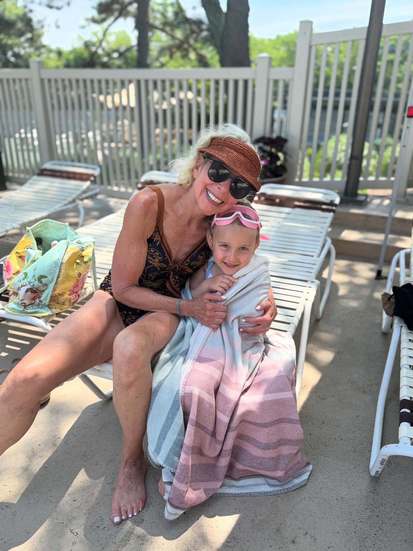 Pool day with my grand niece Lilah!