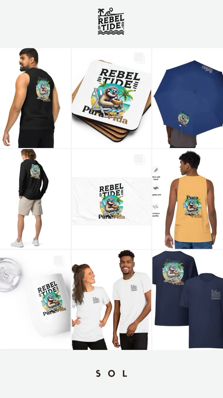 ☀ Meet Sol. No plans. No rush. Just tide, sun, and stoke.
He’s the guy who disappears for a morning surf and shows up barefoot at sunset with salt in his hair and zero stress to spare.
Which Sol piece feels most pura vida to you?
Tap to shop the collection built for sun-chasers. 👇
🛒 rebeltidecostarica.com
#SolStateOfMind #PuraVidaVibes #RebelTideCostaRica #SaltAndSol #SurfLife #costaricabrand