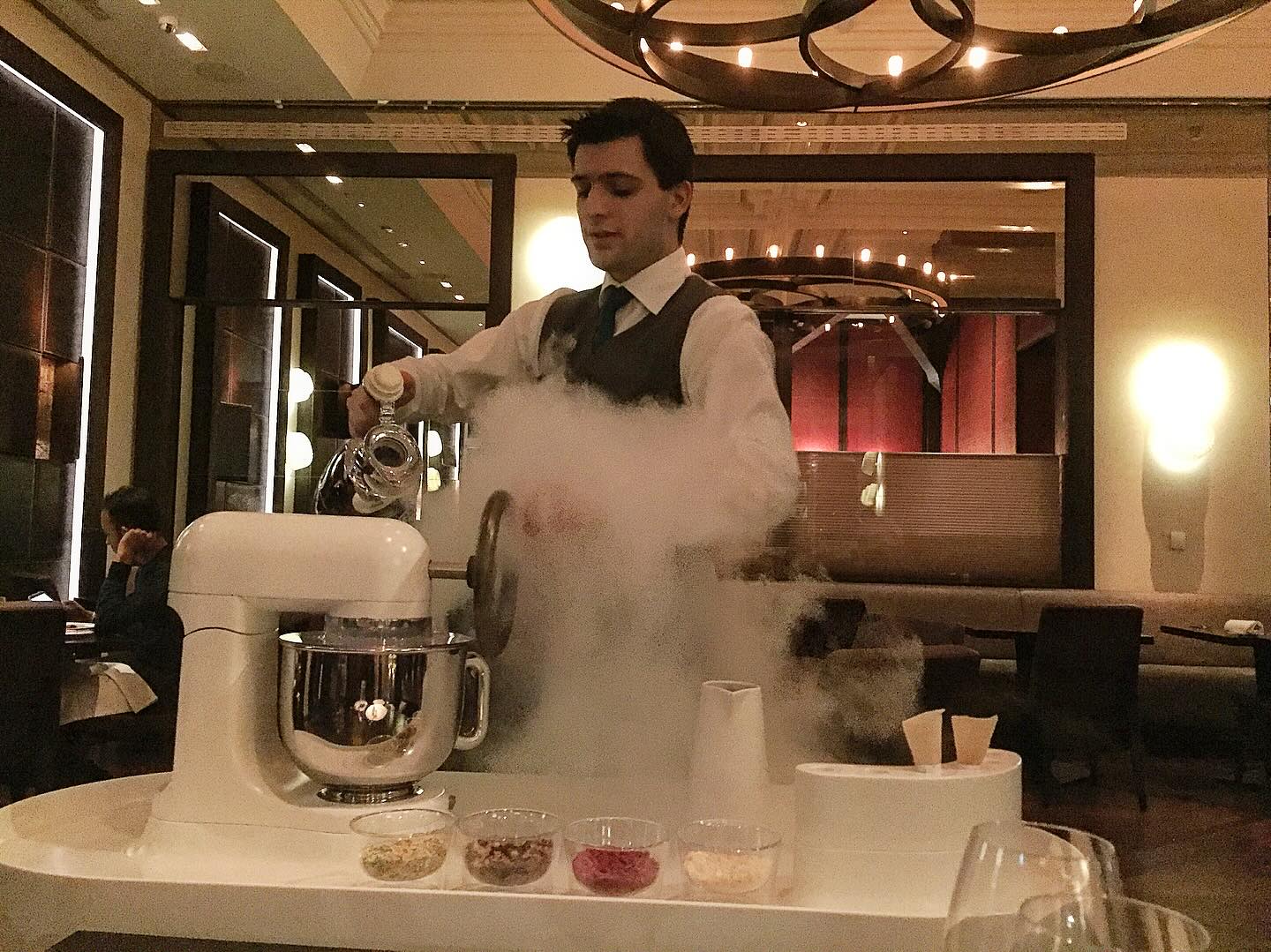 Throw back Thursday - from dining at @dinnerbyhb at the @mo_hydepark
Table side liquid nitrogen ice cream for dessert as well as other crazy dishes such as meat fruit by @hestonblumenthalobe
Incredible dining room and amazing kitchen completed with a tour at the end of our meal from quite a few years ago now!
@luxuryprivatechef
#luxuryprivatechef #privatechef #dinnerbyheston #hestonblumenthal #liquidnitrogen