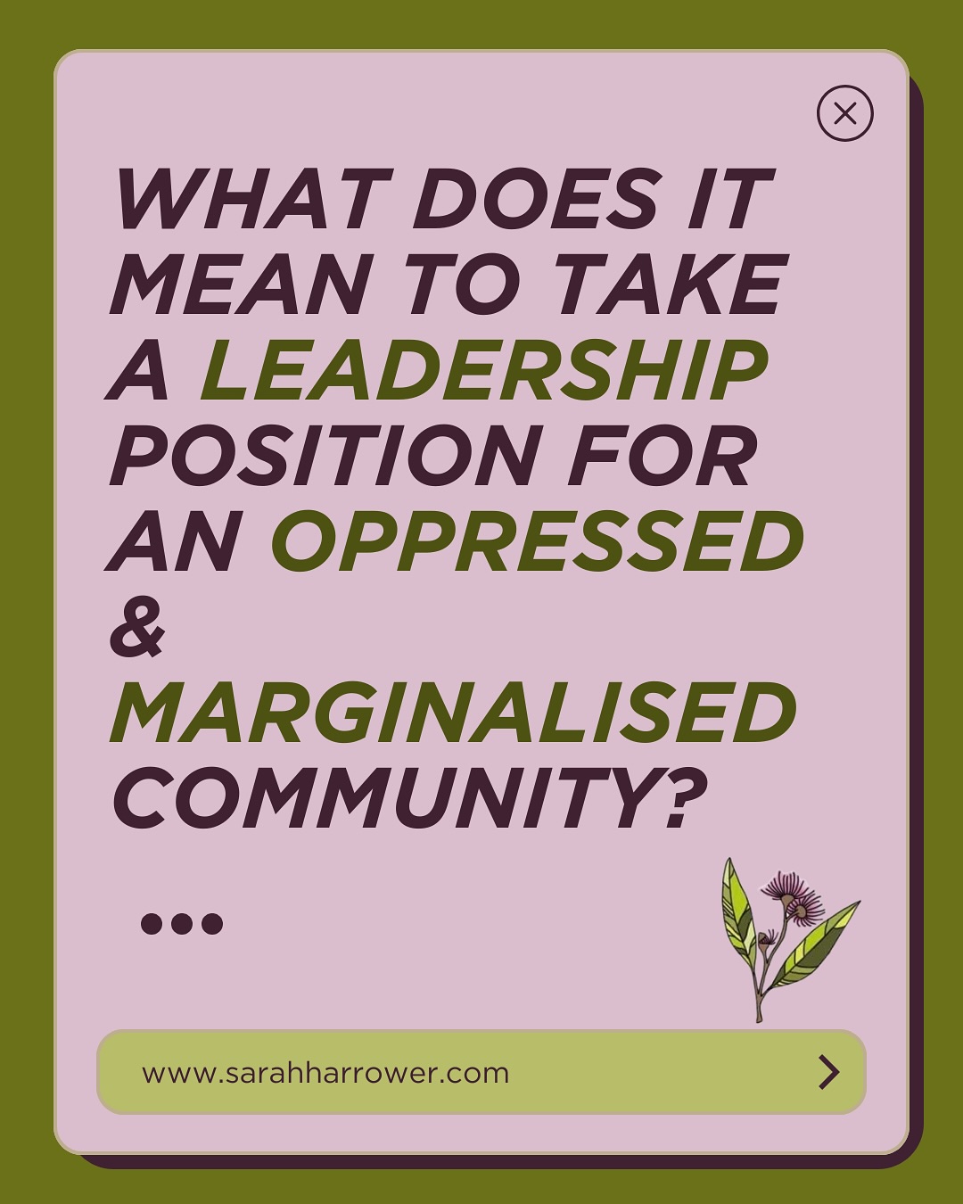 Taking a leadership role within a marginalised and oppressed community like the neurodivergent community means more than speaking eloquently or taking up space. It means staying deeply connected to collective values, needs, and hopes.
Leadership is not individualism dressed up in advocacy. It’s about collective self-determination. To lead well, we must be aware of our internalised biases, trauma responses, and power. Leadership that only represents the self reinforces the same dynamics we are trying to dismantle. Nothing about us without us is a verb. It’s action. It’s accountability.