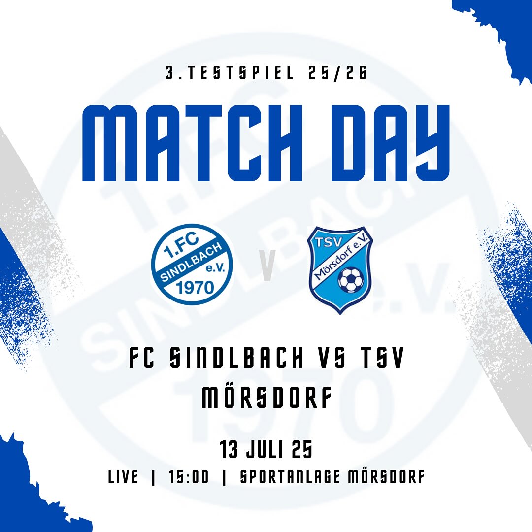 Testspiel morgen 15 Uhr Auswärts beim TSV Mörsdorf.
Kommt vorbei und unterstützt die Mannschaft🙋♂️
#forzafcs#vamos