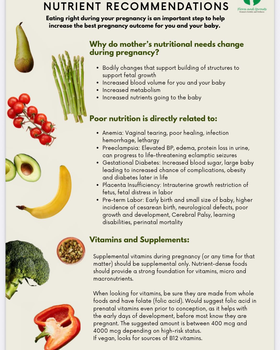 Sent this to a client and realized most people don’t have this information for their first trimester, as they are usually hiring providers and doulas later. The first trimester is the most important when it comes to building a strong foundation for your baby. #nutritionforpregnancy #folate #wholefoods