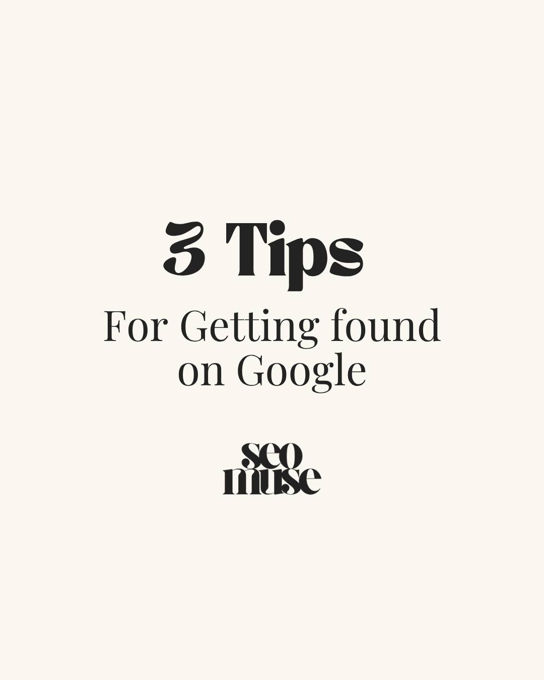 ⬆️ 3 Tips to getting your business found on Google ⬆️
Get a bespoke website audit for free
#SEOMuse #seo #localseo #localbusiness #marketing #seomarketing