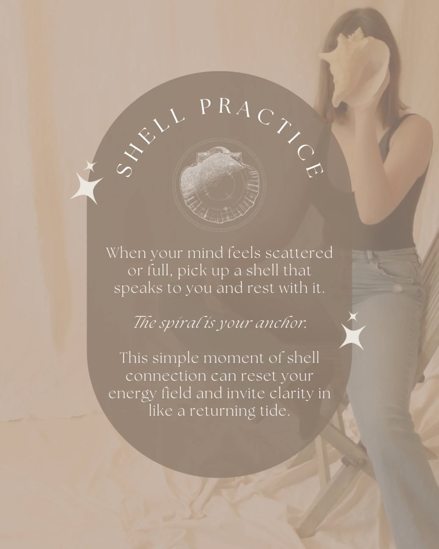 Shells: for when grounding crystals are too heavy and sage is too smoky ✨🤍🐚