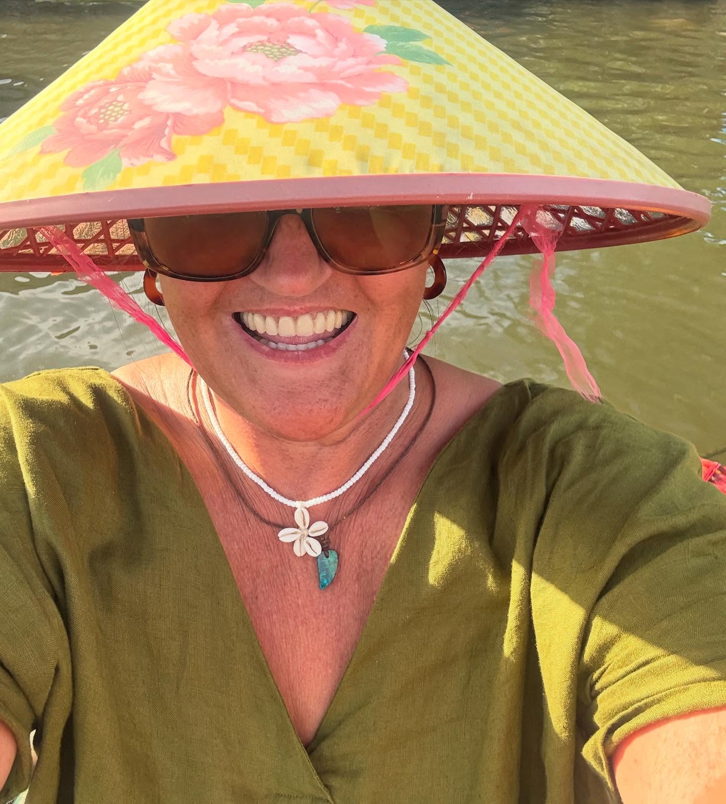 Coconut Boat Edition 🥥🌀
Spinning through the mangroves like a confused jungle DJ 🛶💃
They handed me a conical hat and a lifejacket and said “hold on.”
Did I sign up for a scenic ride or an amusement park? Who knows.
10/10 would get dizzy again.
#WhereTheTukAmI #CoconutBoatChronicles #SpinClassVietnamEdition #MangroveMadness #TouristModeActivated