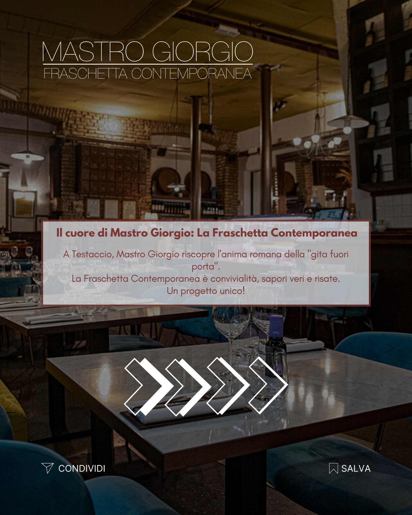𝑵𝒖𝒐𝒗𝒐 𝑴𝒆𝒏𝒖̀ 𝒂 𝑴𝒂𝒔𝒕𝒓𝒐 𝑮𝒊𝒐𝒓𝒈𝒊𝒐: 𝑼𝒏 𝑽𝒊𝒂𝒈𝒈𝒊𝒐 𝒅𝒊 𝑺𝒂𝒑𝒐𝒓𝒊 𝒕𝒓𝒂 𝑻𝒓𝒂𝒅𝒊𝒛𝒊𝒐𝒏𝒆 𝒆 𝑰𝒏𝒏𝒐𝒗𝒂𝒛𝒊𝒐𝒏𝒆! ✨
𝑆𝑖𝑒𝑡𝑒 𝑝𝑟𝑜𝑛𝑡𝑖 𝑎 𝑠𝑐𝑜𝑝𝑟𝑖𝑟𝑒 𝑖𝑙 𝑐𝑢𝑜𝑟𝑒 𝑑𝑒𝑙𝑙𝑎 𝑛𝑜𝑠𝑡𝑟𝑎 "𝐹𝑟𝑎𝑠𝑐ℎ𝑒𝑡𝑡𝑎 𝐶𝑜𝑛𝑡𝑒𝑚𝑝𝑜𝑟𝑎𝑛𝑒𝑎"? 🌿 𝐷𝑎 𝑀𝑎𝑠𝑡𝑟𝑜 𝐺𝑖𝑜𝑟𝑔𝑖𝑜, 𝑎 𝑇𝑒𝑠𝑡𝑎𝑐𝑐𝑖𝑜, 𝑜𝑔𝑛𝑖 𝑝𝑖𝑎𝑡𝑡𝑜 𝑟𝑎𝑐𝑐𝑜𝑛𝑡𝑎 𝑢𝑛𝑎 𝑠𝑡𝑜𝑟𝑖𝑎. 𝐴𝑡𝑡𝑖𝑛𝑔𝑖𝑎𝑚𝑜 𝑑𝑎𝑙𝑙𝑎 𝑝𝑟𝑜𝑓𝑜𝑛𝑑𝑎 𝑐𝑢𝑙𝑡𝑢𝑟𝑎 𝑟𝑜𝑚𝑎𝑛𝑎, 𝑞𝑢𝑒𝑙𝑙𝑎 𝑑𝑒𝑙𝑙𝑎 "𝑔𝑖𝑡𝑎 𝑓𝑢𝑜𝑟𝑖 𝑝𝑜𝑟𝑡𝑎" 𝑒 𝑑𝑒𝑙𝑙𝑎 𝑐𝑜𝑛𝑣𝑖𝑣𝑖𝑎𝑙𝑖𝑡𝑎̀, 𝑝𝑒𝑟 𝑜𝑓𝑓𝑟𝑖𝑟𝑣𝑖 𝑠𝑎𝑝𝑜𝑟𝑖 𝑎𝑛𝑡𝑖𝑐ℎ𝑖 𝑒 𝑣𝑒𝑟𝑖.
La nostra cucina è una ricerca affascinante: dalle ricette dimenticate alle poesie, ogni creazione è un omaggio alla ricchezza del Lazio. È una cucina viva, ribelle e piena di passione! ❤️
Ma non ci fermiamo qui! L'esperienza di viaggi e incontri ha ispirato il nostro "fusion nostrano": sapori e ingredienti si fondono, creando i "Classici di Mastro Giorgio". Un menù non omologato, che unisce passato e futuro. 🍽️
E dal 14 Luglio, un'inedita sorpresa: la nostra "Estate in Casa" omaggia la costa laziale con un menù a edizione limitata! Frittura, telline, risotto agli scampi e l'iconico "Lemonissimo" vi aspettano per una rievocazione nostalgica e gustosa. 🍋🌊
Ti è piaciuto il nostro viaggio? Lascia un like, salva il post per la tua prossima visita e condividi questa esperienza! Siamo in Via Alessandro Volta 36, Roma. Ti aspettiamo per vivere insieme la felicità a tavola! 🥂
𝐏𝐞𝐫 𝐢𝐧𝐟𝐨𝐫𝐦𝐚𝐳𝐢𝐨𝐧𝐢 𝐞 𝐩𝐫𝐞𝐧𝐨𝐭𝐚𝐳𝐢𝐨𝐧𝐢:
🔗 Link in BIO!
☎️ +39 06 574 1369
#MastroGiorgioRoma #FraschettaContemporanea #NuovoMenù #CucinaRomana #RomaFood #Testaccio #FoodExperience #SaporiAntichi #FusionNostrano #EstateARoma #MadeInItaly #RistoranteRoma #CucinaViva #FoodLovers