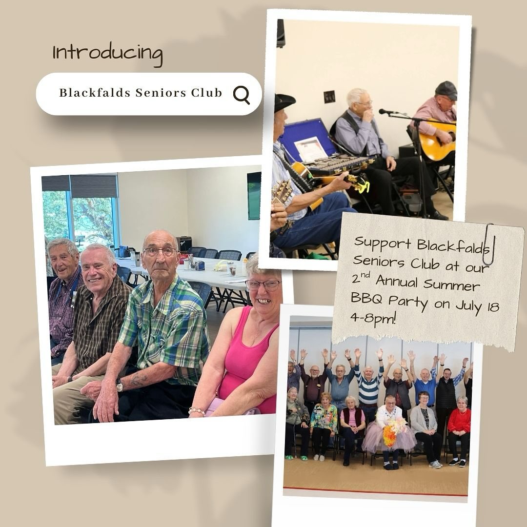๐Blackfalds Seniors Club๐
This lively group of ages 50+ gathers every week for various activities to help combat isolation and loneliness in our Blackfalds seniors!
Your donations will go towards helping the club cover the costs of operating and providing memberships to seniors who may not be able to afford the $10 fee.
* If nothing catches your eye at our silent auction, the seniors will gladly still accept cash donations๐ต๐โค๏ธ
See you Friday, July 18th, from 4-8 pm here at Blackfalds Smiles for a burger and a good cause!