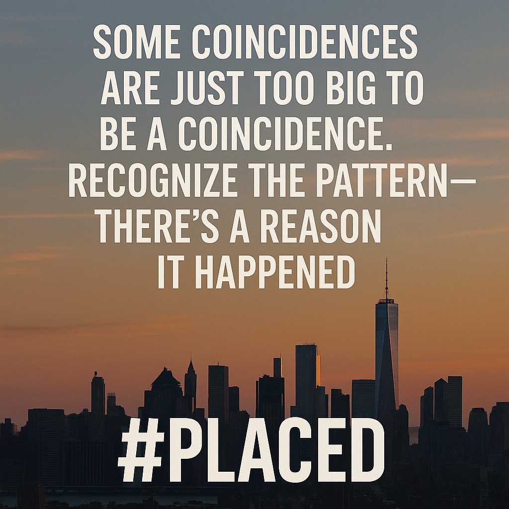 Recognize the pattern—there’s a reason it happened.
The ups and downs, the unexpected turns—they're all leading us somewhere. What if there's more to it than random chance?
Dive into the concept of emotional placement with PLACED. Link in Bio
#PLACED #CoincidenceOrDestiny #LifeJourney #EmotionalPlacement"