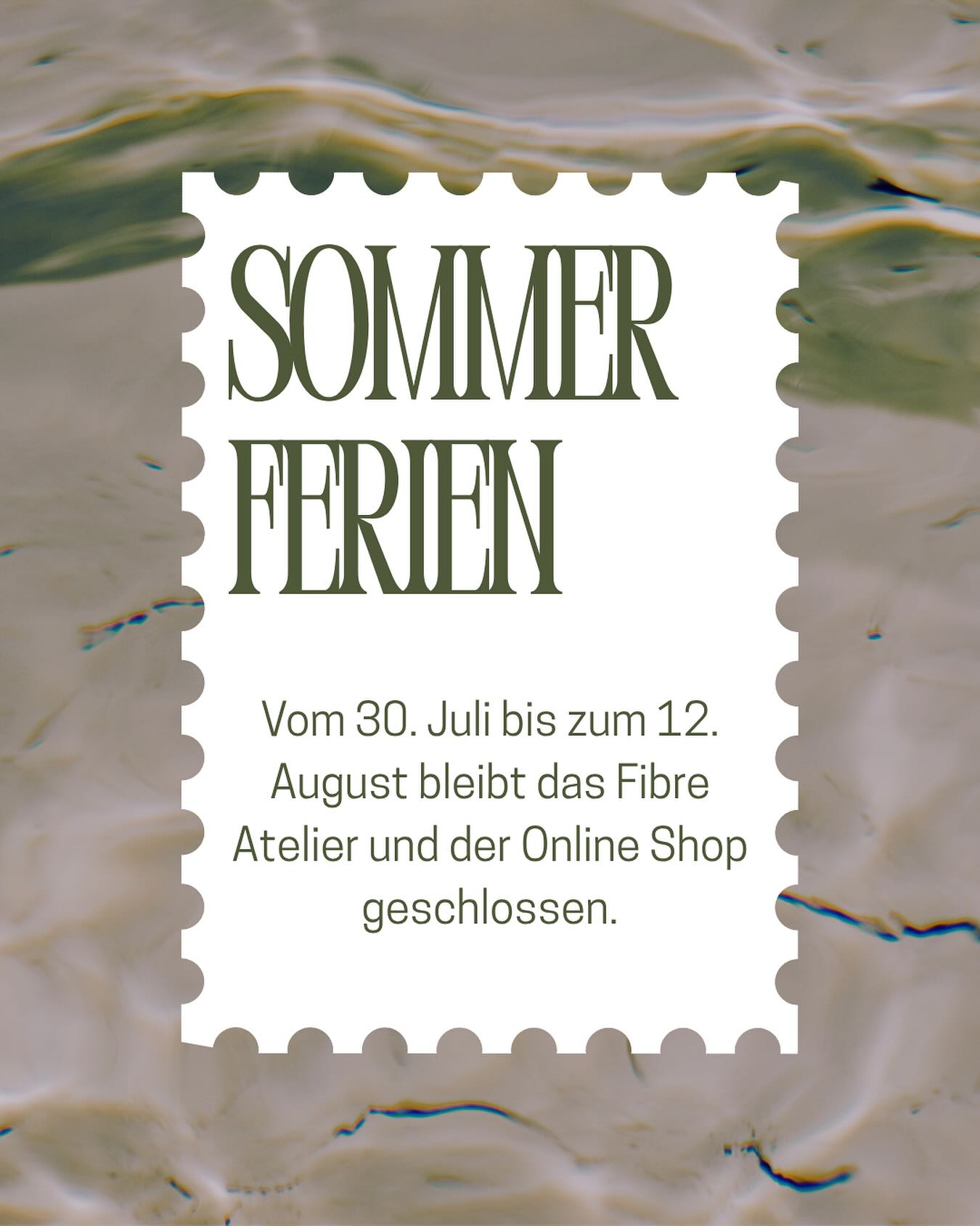 ☀️ Das Fibre Atelier macht Sommerpause! ☀️
Für zwei Wochen bleibt der Laden und der Onlineshop geschlossen. Es wird runtergefahren, Energie getankt und neue Inspiration gesammelt. ✨
Ich freue mich jetzt schon, mit vielen frischen Ideen zurückzukommen – und bis dahin treffen auch die ersten Winterneuheiten ein! ❄️🧶
Bis zum Ferienstart bin ich noch bis Freitag, 26. Juli im Laden und freue mich auf euren Besuch. 💛
#fibreatelier #sommerpause #kreativeauszeit #strickliebe #neueinspiration #pausemitvorfreude