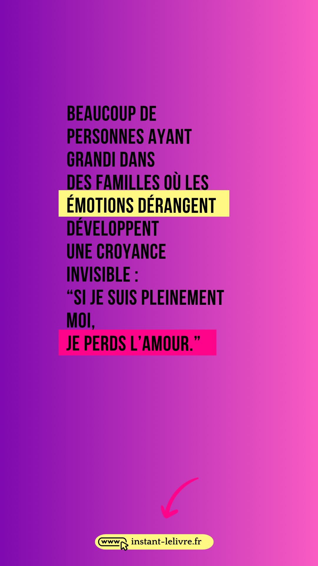 🔎À propos de « pacte inconscient » :
Dans certaines familles, mettre des mots sur la douleur est perçu comme une trahison.
Une menace pour l’équilibre de ceux qui n’ont jamais digéré leurs propres blessures.
▫️ La psychiatre Françoise Dolto parlait de ces enfants “castrés symboliquement”, à qui l’on interdit de ressentir, de dire, de penser par eux-mêmes. Pour survivre, ils se construisent en s’oubliant.
▫️ Le psychanalyste Jean-Paul Gaillard évoque le “contrat narcissique familial” : un pacte inconscient par lequel l’enfant doit répondre aux besoins affectifs de ses parents pour mériter d’être aimé.
▫️ Le neurologue et psychiatre Boris Cyrulnik nous rappelle que le traumatisme non nommé devient un poison transgénérationnel. C’est la parole qui soigne, pas le silence.
Et quand tu oses poser des limites, choisir, penser autrement,
cela dérange ceux qui sont restés figés.
Ton mouvement les confronte.
Ils te renvoient leur propre malaise, déguisé en reproche.
Ce n’est pas une preuve que tu échoues.
C’est le signe que tu évolues là où d’autres n’en ont plus la force.
Le travail thérapeutique consiste alors à :
▫️ reconnaître l’ancienne stratégie de survie,
▫️ accueillir la personne que tu es devenue,
▫️ et oser te dire, même sans validation en face.