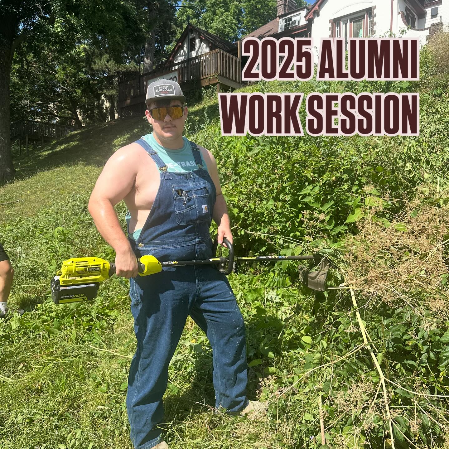 Today, some of our Alumni and Current members did some work around the house in preparation for the school year! Thank you to all who participated! 🌲🪵⚒️