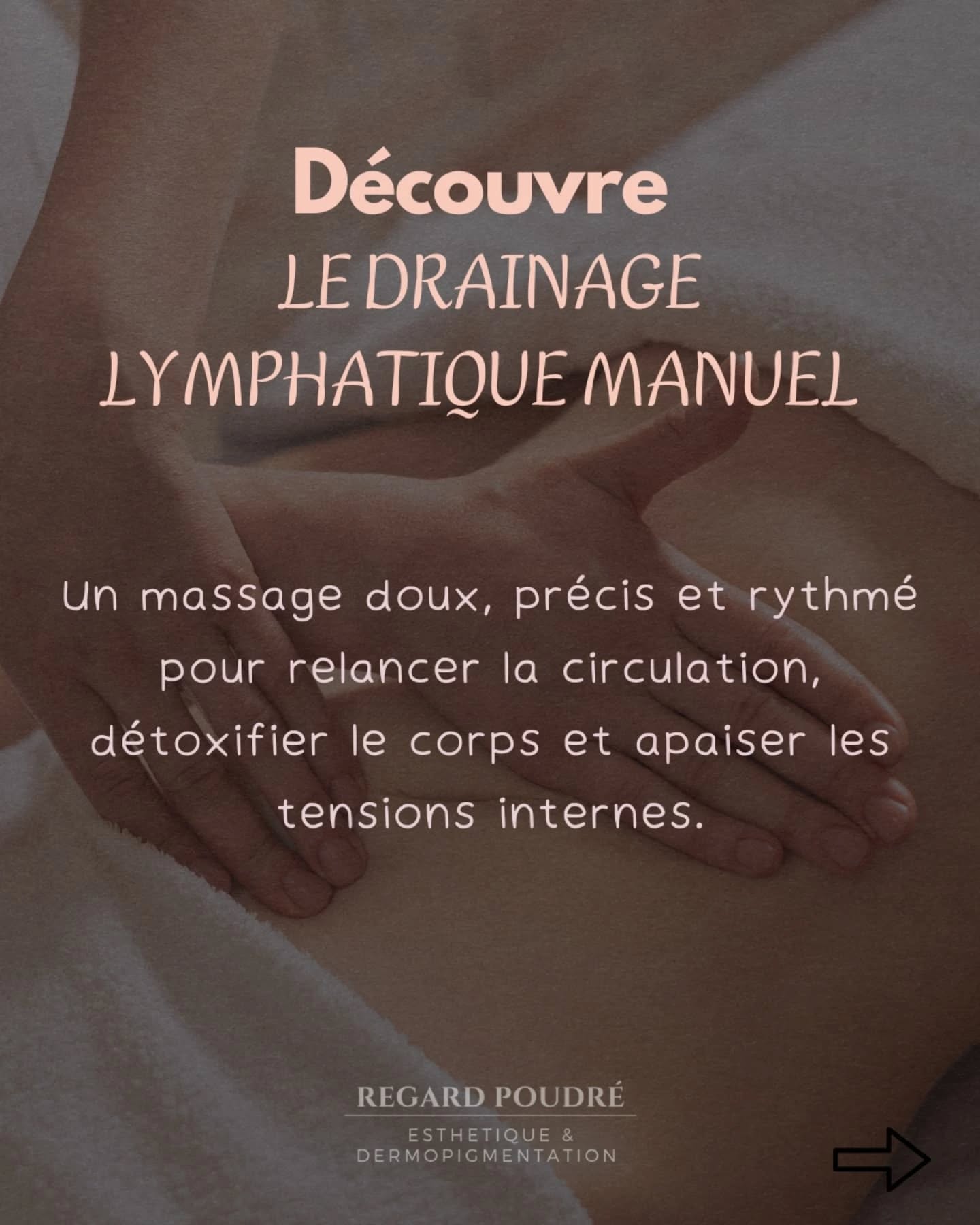 🌿 Drainage lymphatique manuel du corps 🌿
Envie d’un corps plus léger, d’un ventre moins gonflé et d’un vrai coup de boost pour ton organisme ?
Découvre le drainage lymphatique manuel, une méthode douce et puissante pour relancer la circulation et détoxifier le corps.
💆♀️ Un massage complet aux pressions lentes et rythmées, ciblant l’ensemble du corps pour activer la lymphe et libérer les tensions.
📆 Durée : 60 minutes
📈 À la séance ou en cure personnalisée (jambes lourdes, rétention d’eau, post-partum…)
✔ Idéal pour :
• Réduire les gonflements et l’effet “jambes lourdes”
• Stimuler le système immunitaire
• Améliorer la digestion et l’élimination
• Détendre profondément le corps et l’esprit
📍 Chez Regard Poudré – Homblières (02720)
📲 Réservation par DM ou au 06.49.57.28.05
💧 Offre-toi une sensation de légèreté intense, dans un cocon de douceur.
Ton corps te dira merci.
#drainagelymphatique #regardpoudre #bienetre #soincorps #détox #jambeslégères #esthétiqueholistique #rétentiondeau #postpartum