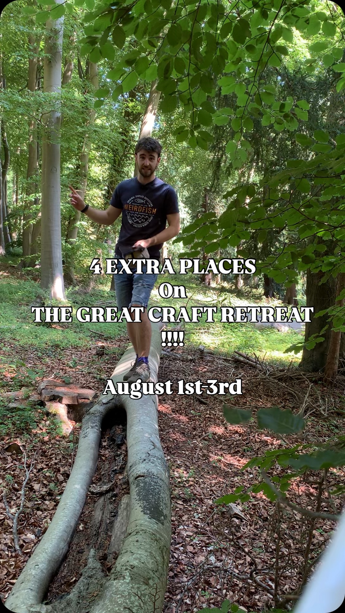 4 MORE PLACES-THE GREAT CRAFT RETREAT
.
Book fast if you want to nab an awesome opportunity this summer to craft, eat and explore your way through a one of a kind weekend! With a fully booked retreat we have decided to open up just 4 more places to give a few more very lucky participants the hands on craft opportunity of a lifetime!
.
Try your hands at Blacksmithing with @bills_workshop, leatherwork with @stonesfieldleather, Greenwood carving with @atthewoodchoppersball, Ceramics by @designjunctionwinchester and Willow-weaving by @coppicing_suz .
All absolute experts of their crafts!
.
Alongside the cohort of crafts, dine on the finest local produce cooked up by our open fire chef on our central field!
Located in rural South Oxfordshire our workshops take places in beautiful woodland workshop spaces to forget the hustle and bustle of the world and for a couple of days get back to hands on crafts and feast in good company!
.
Give us a follow and subscribe, then to book a space head over to thegreatcraftretreat.co.uk